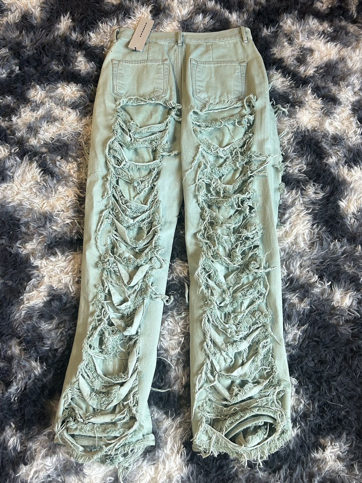 Rick Owens *rare* Rick owens strobe destroyed slashed geth denim Size US 31 - 10 Thumbnail