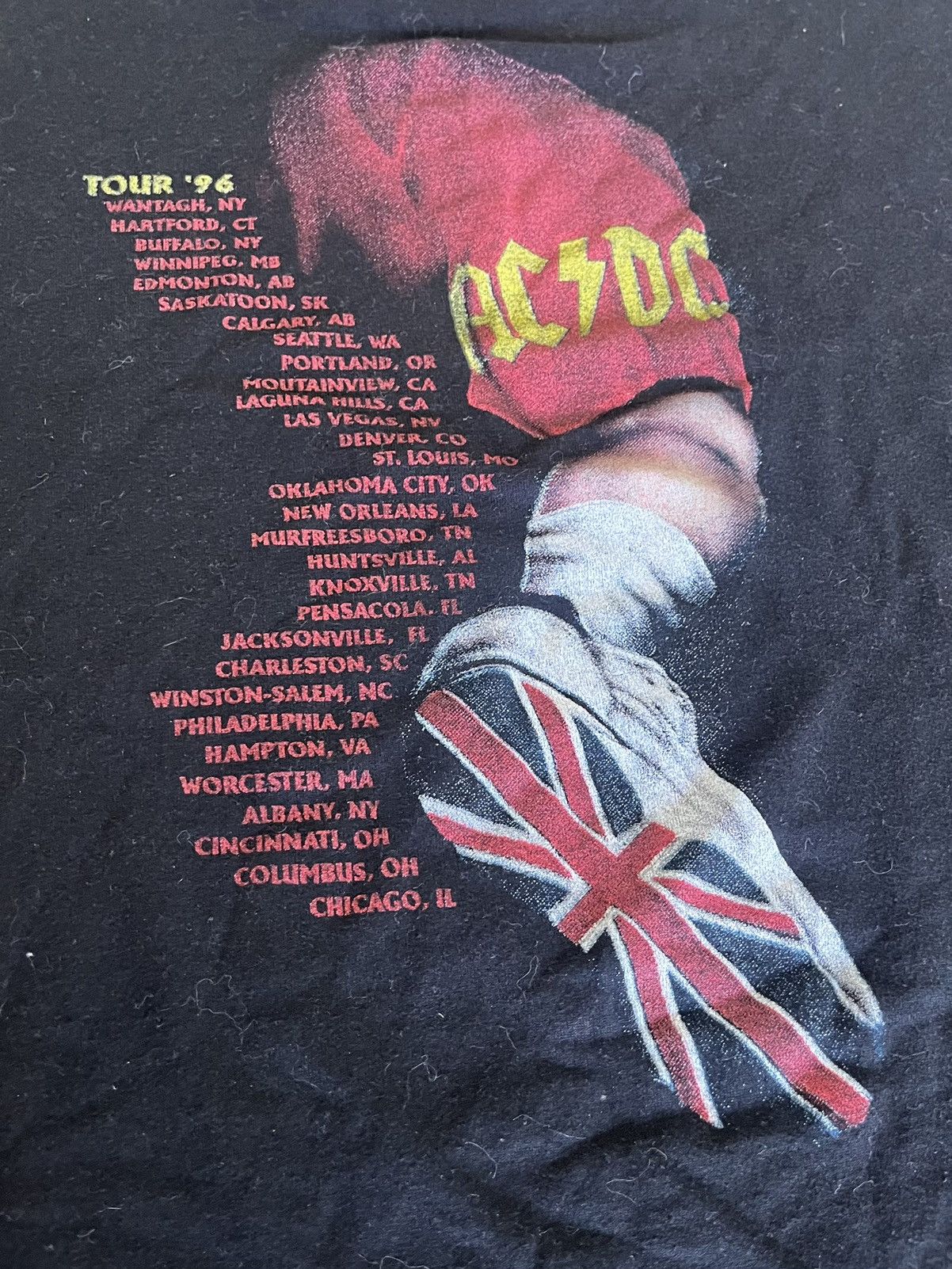 Band Tees ACDC 96’ Tour Reprint Tee Size US XL / EU 56 / 4 - 4 Thumbnail