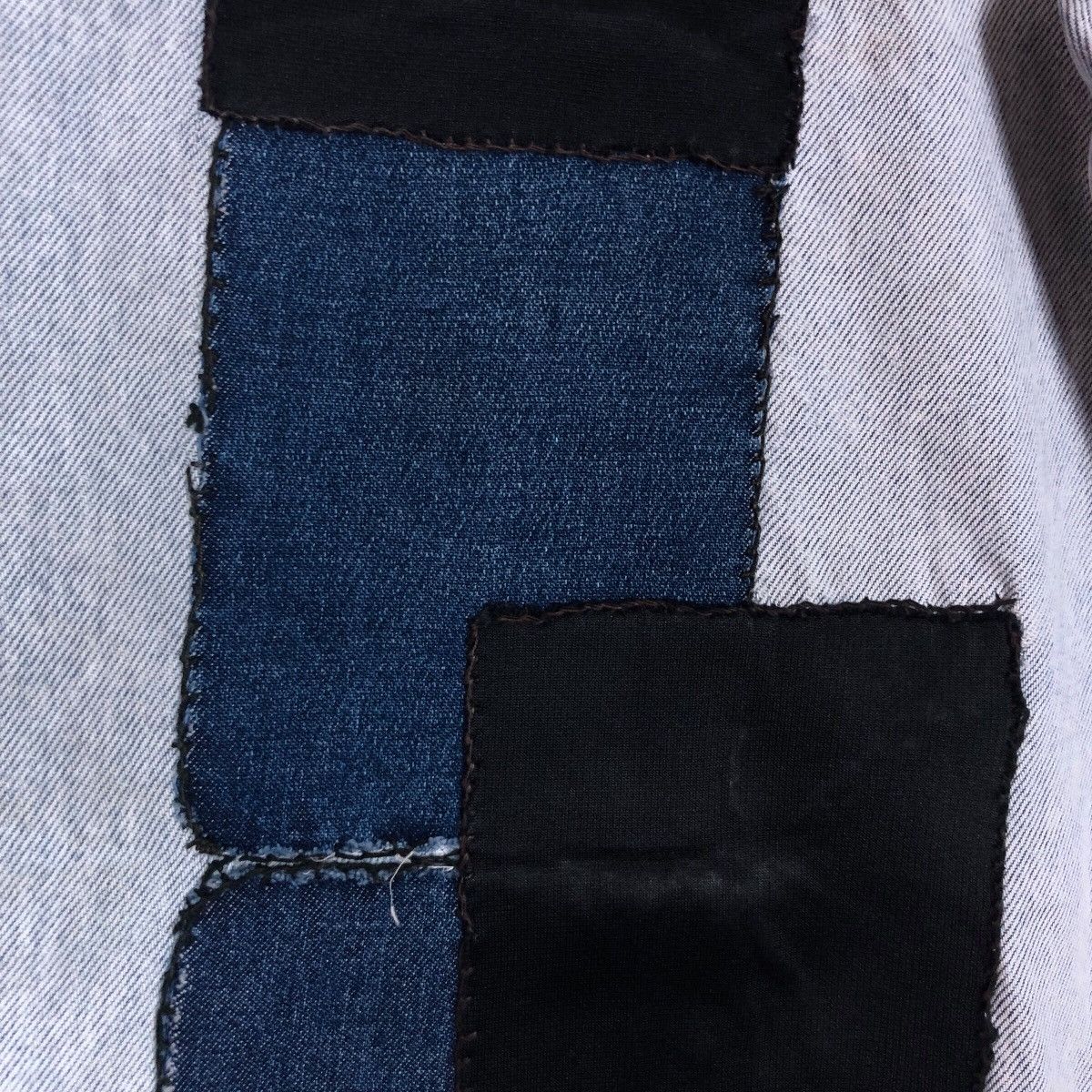 Edwin Vintage Edwin Acid Wash Distressed Patchwork Denim Jeans Size US 42 / EU 58 - 7 Thumbnail