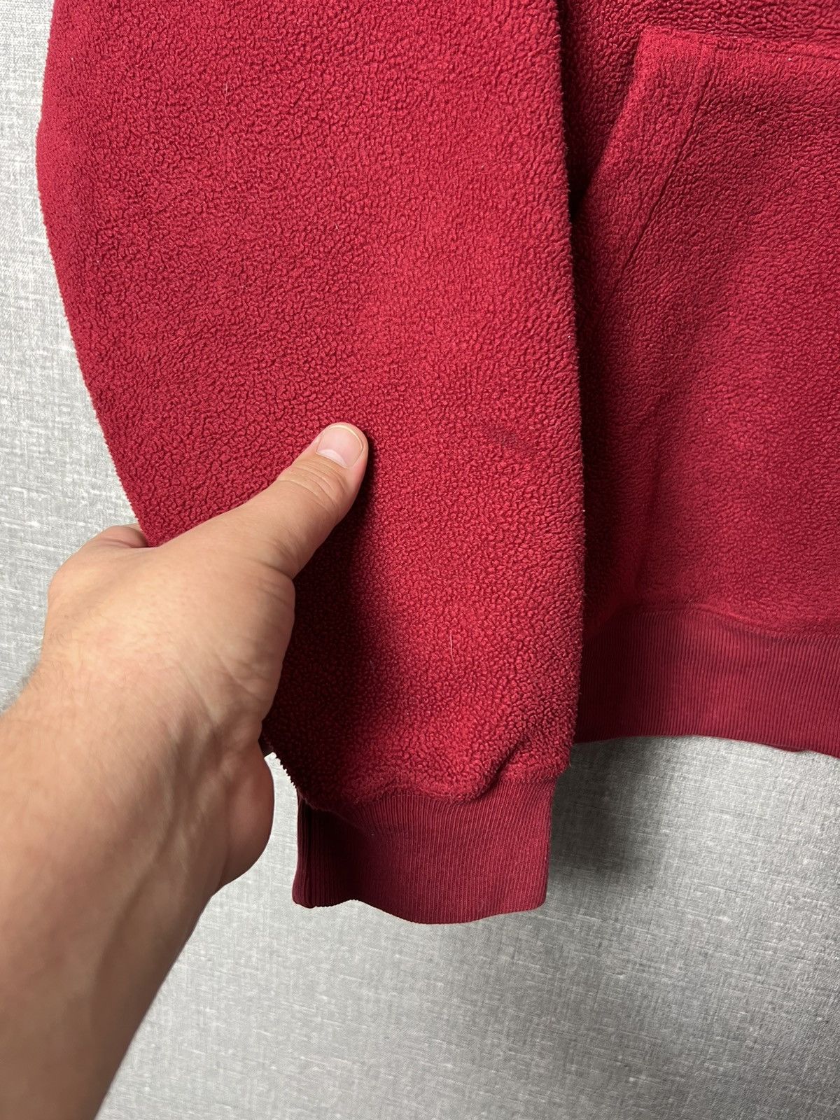 Gap Vintage Gap Pullover Fleece Red Oversized Hoodie Size US M / EU 48-50 / 2 - 2 Thumbnail