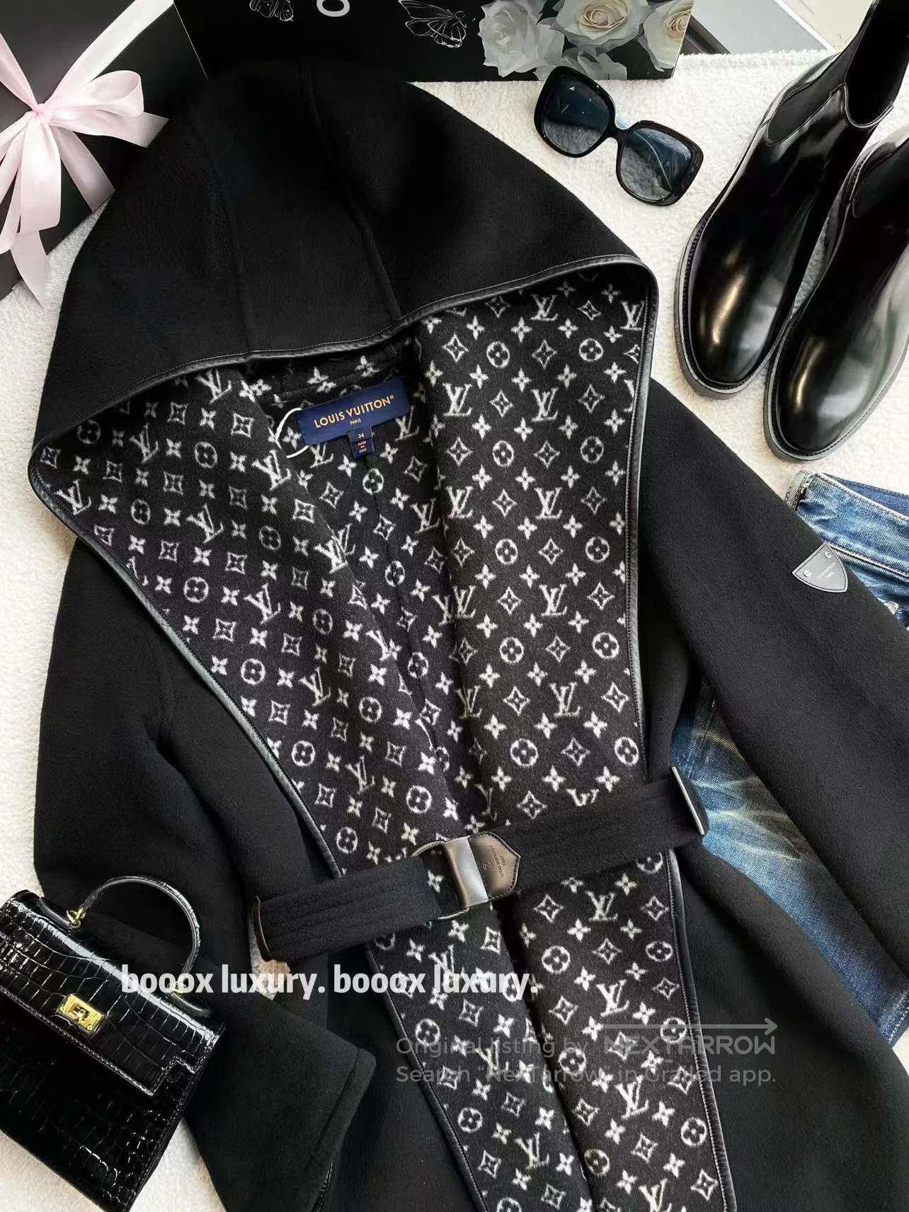 Louis Vuitton Louis Vuitton Black Mini Monogram Bathrobe Coat| Size 4XL / US 24-26 - 1 Thumbnail