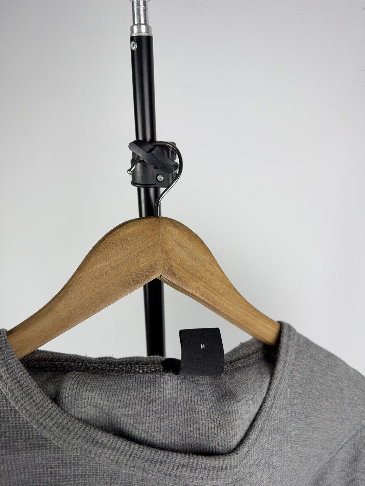Hugo Boss Luxury BOSS Slim Fit Gray Waffle Knit Long Sleeve Shirt M Size US M / EU 48-50 / 2 - 4 Thumbnail