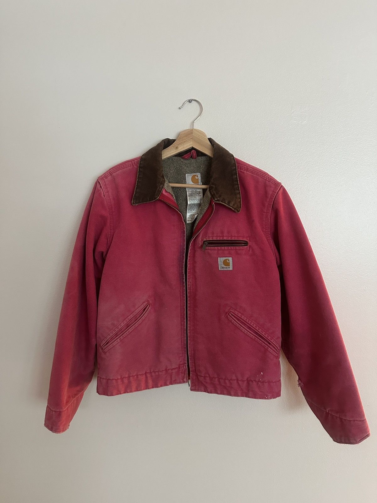 Carhartt × Vintage Pink Carhartt Detroit Jacket Size S / US 4 / IT 40 - 1 Thumbnail