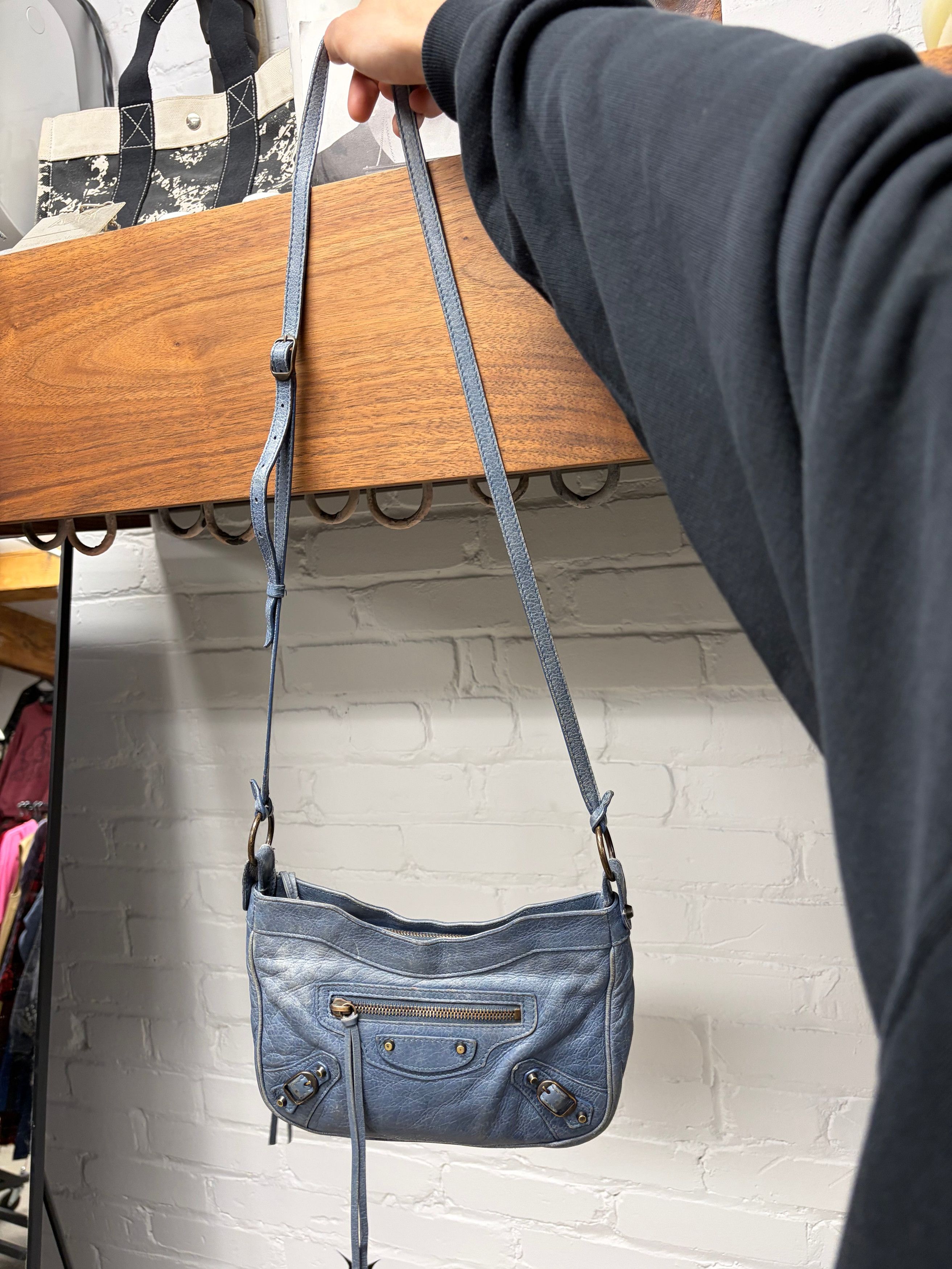 Balenciaga Balenciaga ‘Hip Motocross’ Classic Blue Crossbody Side Bag Size ONE SIZE - 3 Thumbnail