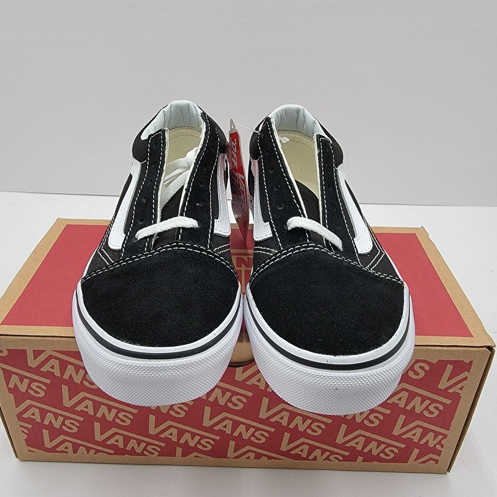 Vans Vans Old Skool Shoes Kids Size 2.5 Classic Skate Black/White Size US 4 / IT 34 - 3 Thumbnail
