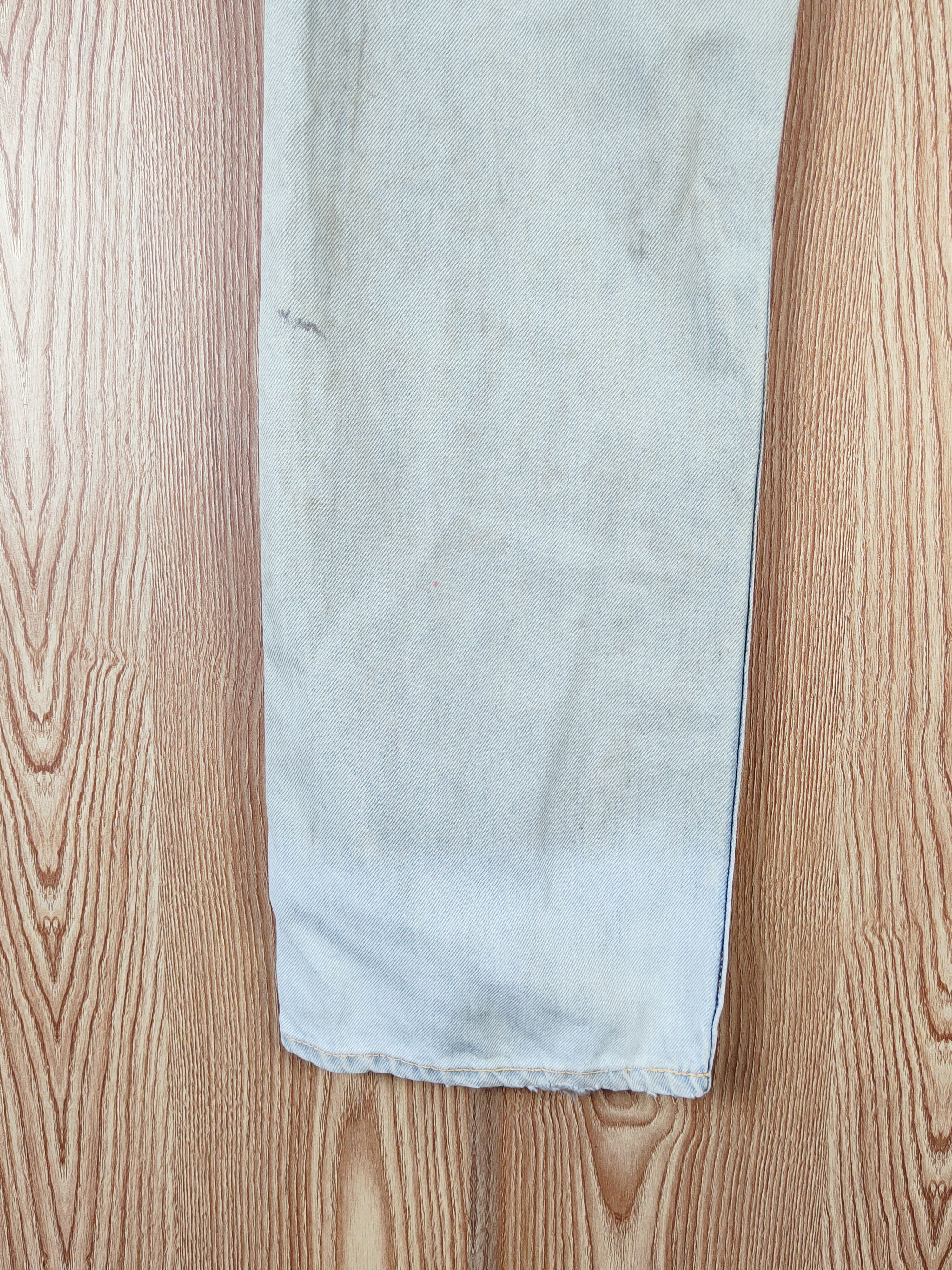 Japanese Brand Wrangler Blue Faded Distressed Ripped Jeans #W542 Size US 32 / EU 48 - 10 Thumbnail
