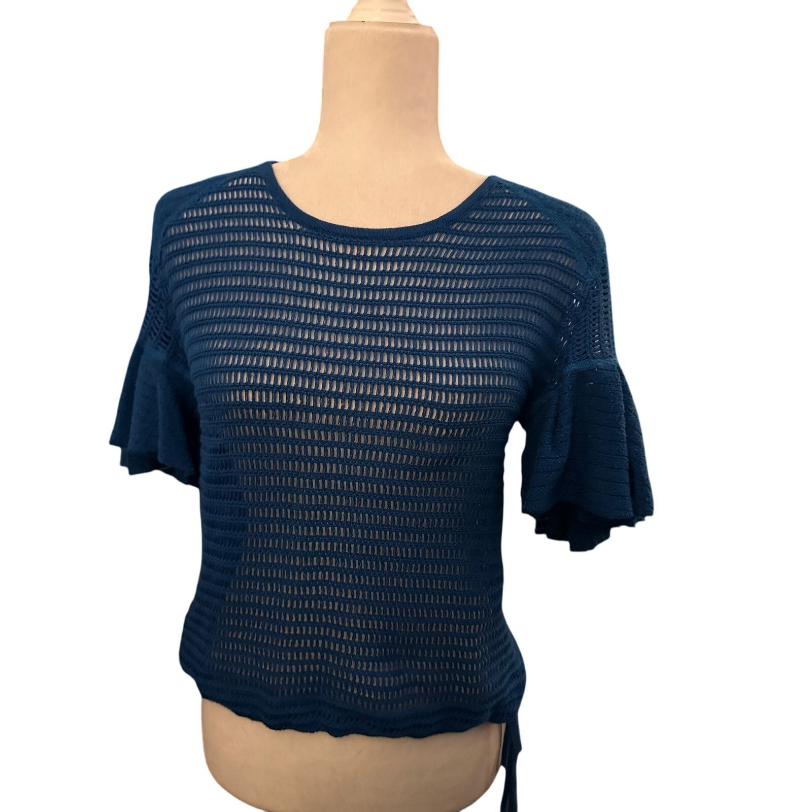 Free People Free People Open Knit Blouse, Size Small, NWT Size S / US 4 / IT 40 - 1 Thumbnail