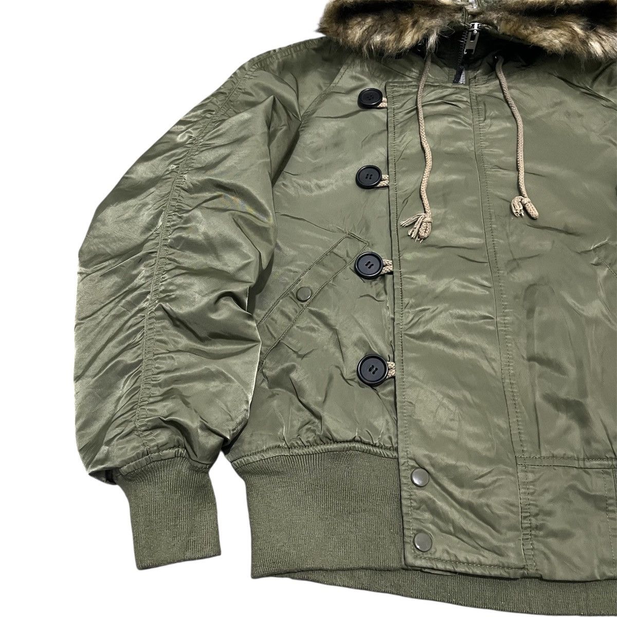 Alpha Industries Jeanasis Alternative Alpha Industries N2B Fur Bomber Jacket Size US XL / EU 56 / 4 - 6 Thumbnail