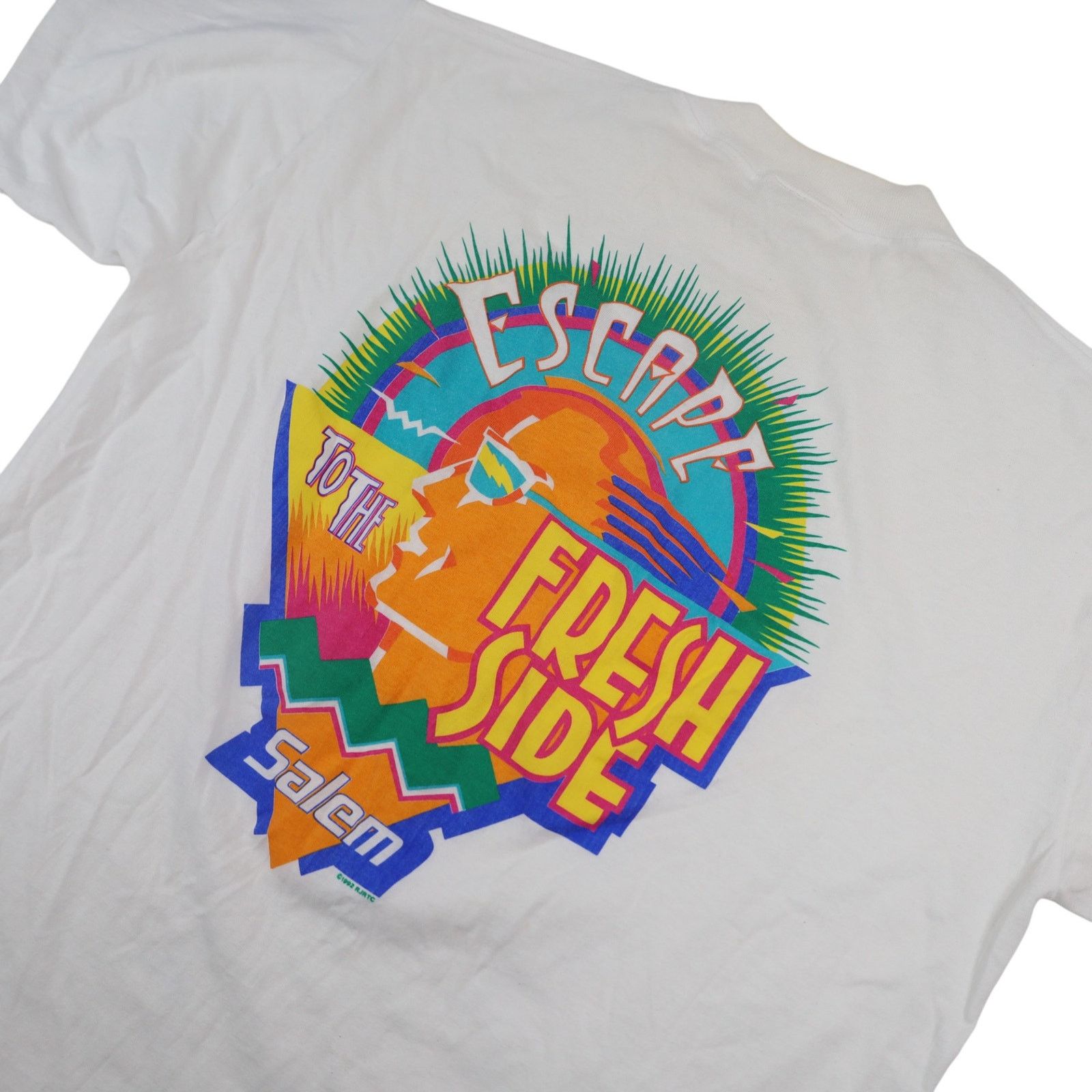 Vintage Vtg 1992 Salem Cigarettes Fresh Wrap Graphic Advertisement T Size US XL / EU 56 / 4 - 9 Thumbnail