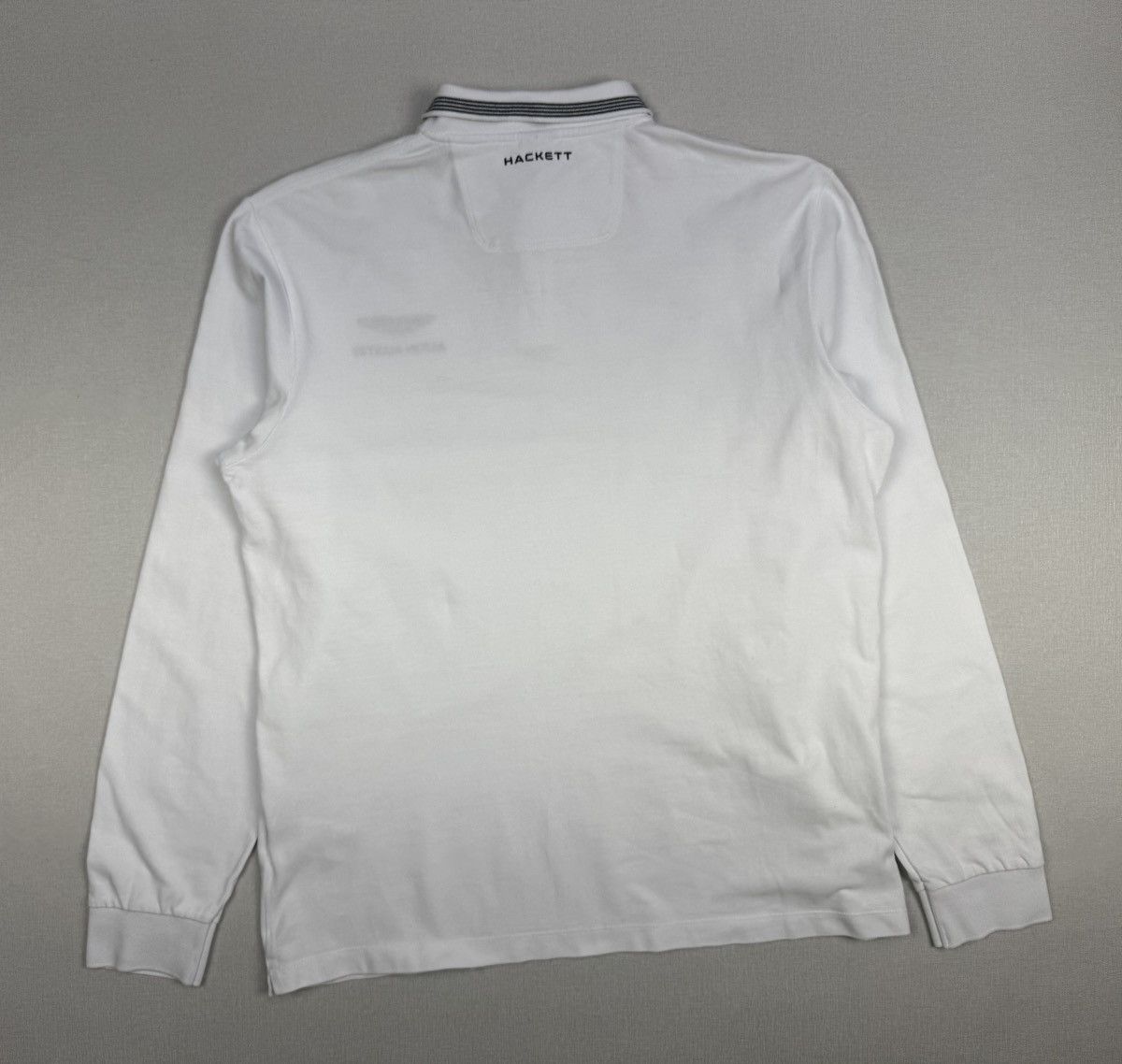 Hackett Men’s Hackett X Aston Martin Long Sleeve Rugby Shirt size XL Size US XL / EU 56 / 4 - 6 Thumbnail