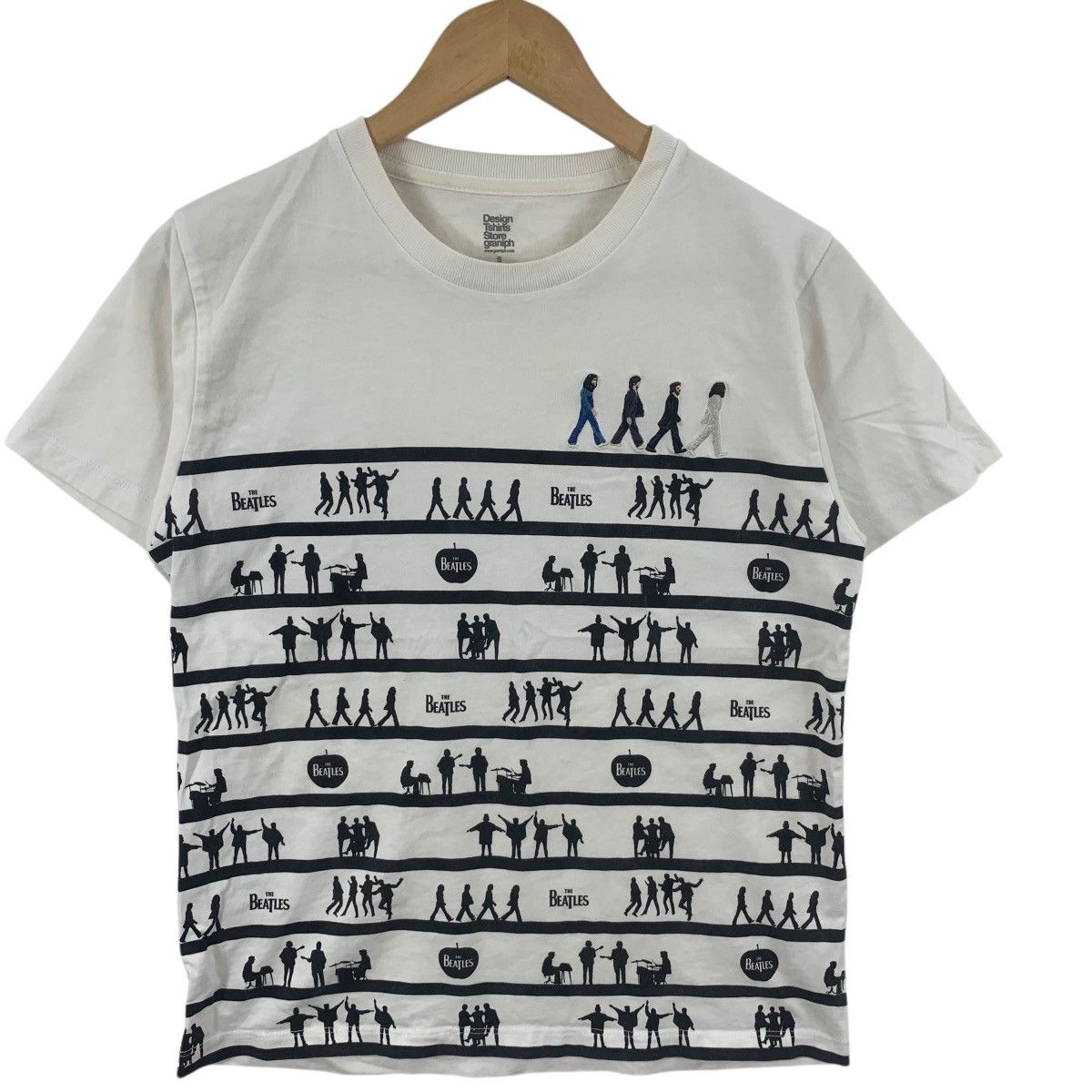 Band Tees THE BEATLES BAND Abbey Road Over Print Graniph Tee Shirt Size S / US 4 / IT 40 - 5 Thumbnail