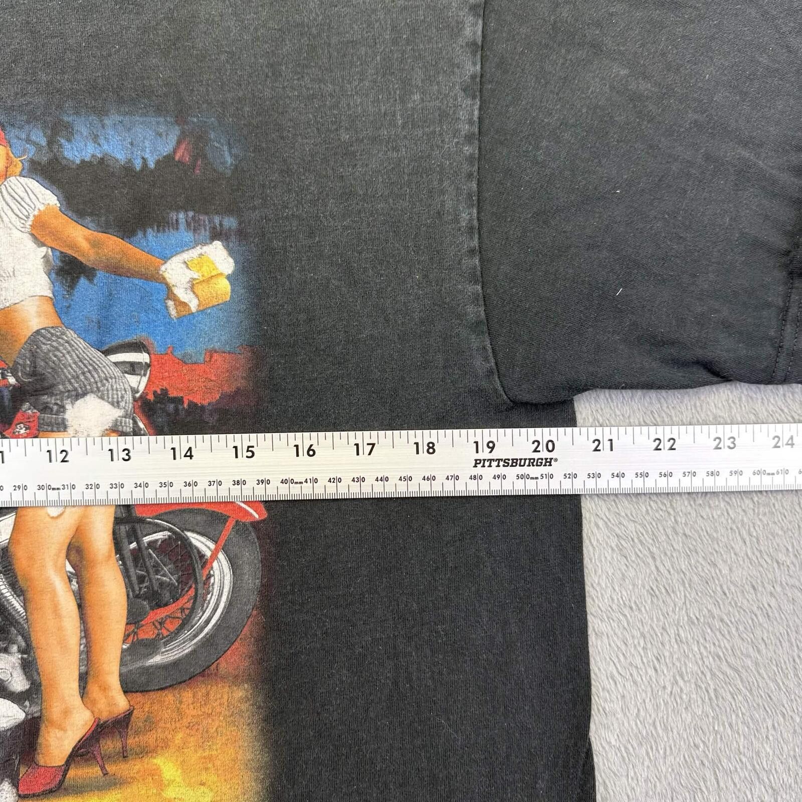 Harley Davidson Harley Davidson Fort Worth Texas Motorcycle Pin-Up T-Shirt Size US L / EU 52-54 / 3 - 6 Thumbnail