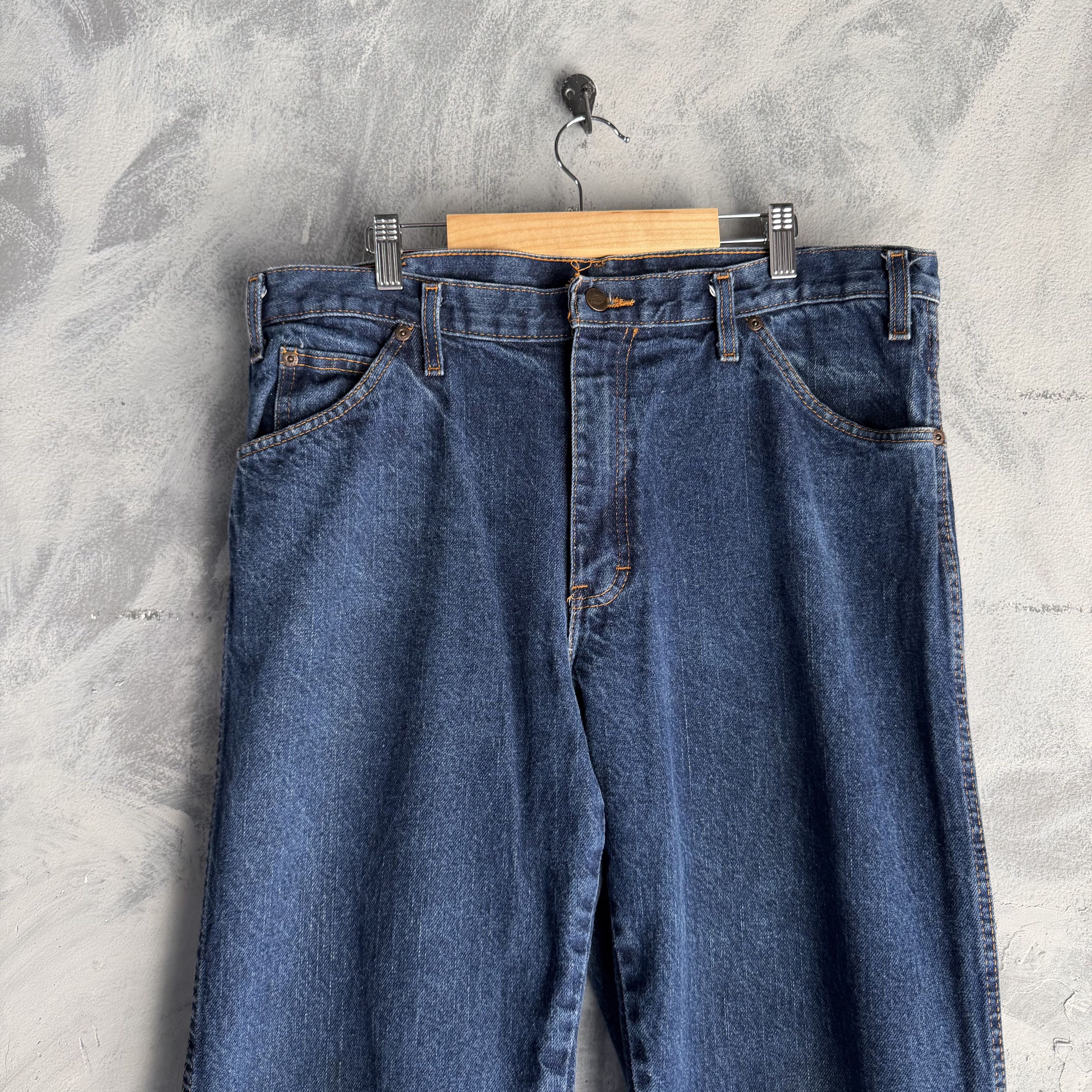 Dickies Vtg Dickies Carpenter Jeans Mens Dark Blue Streetwear Y2K Size US 36 / EU 52 - 4 Thumbnail