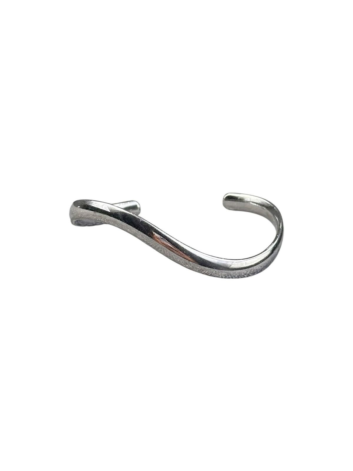 Japanese Brand 2000s JAPANESE MADE ASEMMETRICAL CURVE CUFF BRACELET Size ONE SIZE - 3 Thumbnail
