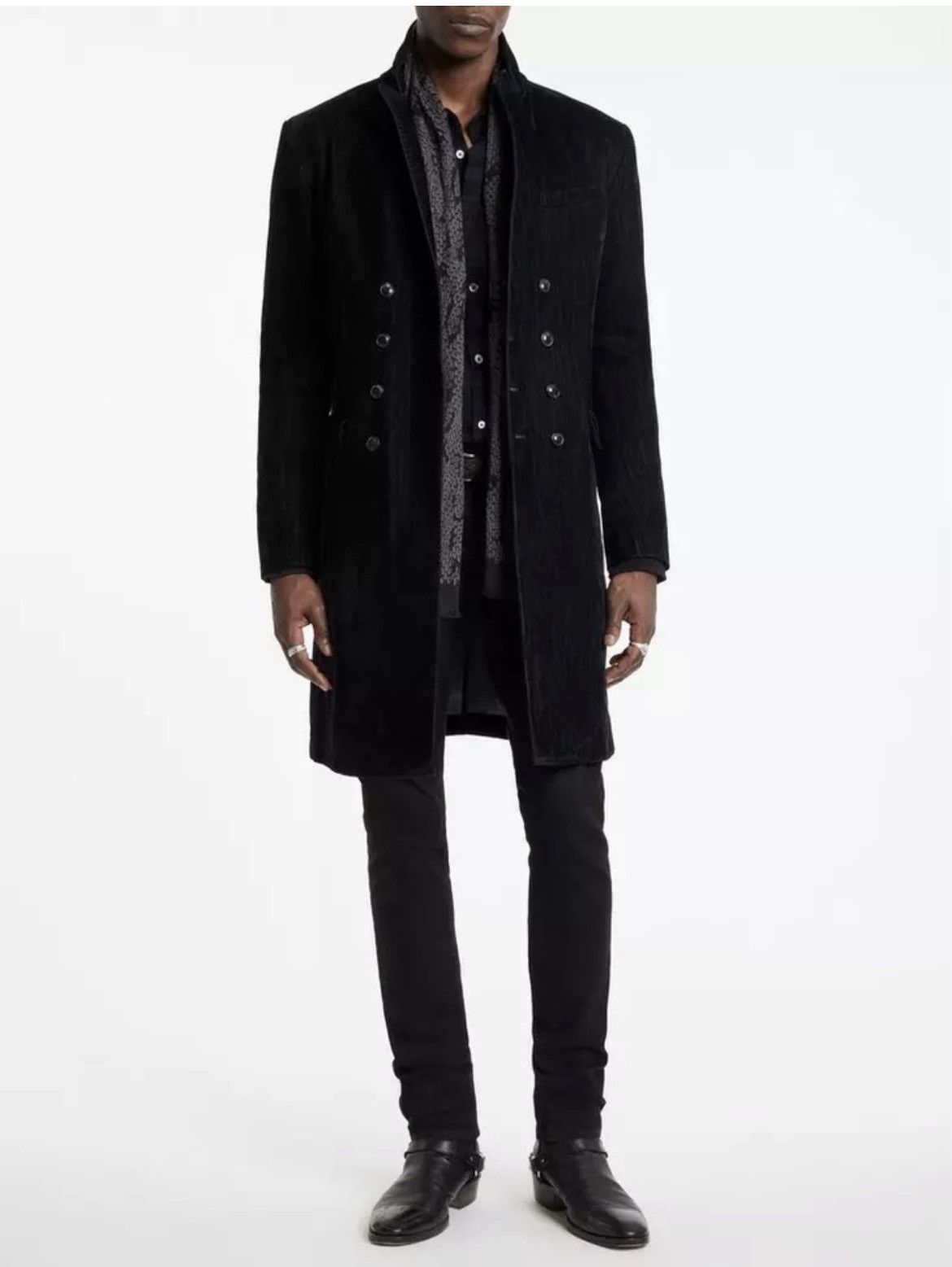John Varvatos Flocked Velvet Coat EU 44 USA 34 Small Size US S / EU 44-46 / 1 - 1 Thumbnail