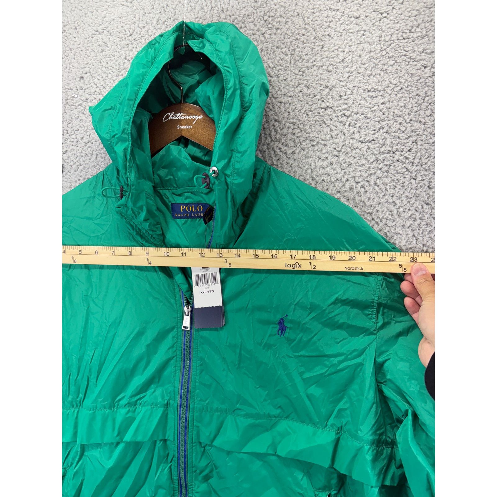 Ralph Lauren Polo Ralph Lauren Windbreaker Jacket Mens XXL Green Hooded Size US XXL / EU 58 / 5 - 4 Thumbnail