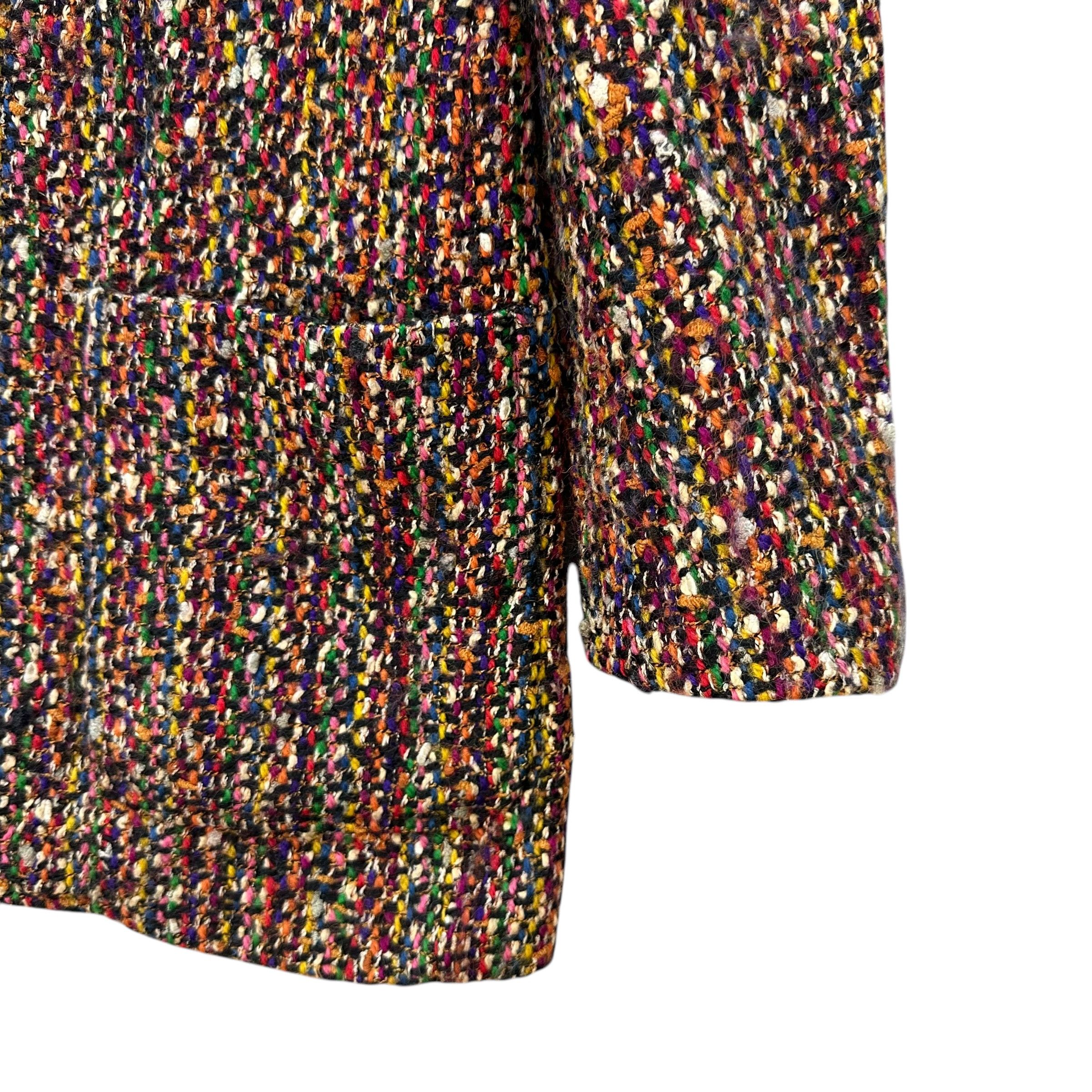 Kenzo Vintage 90s KENZO Paris Rainbow Tweed Blazer Jacket A80-1941 Size M / US 6-8 / IT 42-44 - 5 Thumbnail