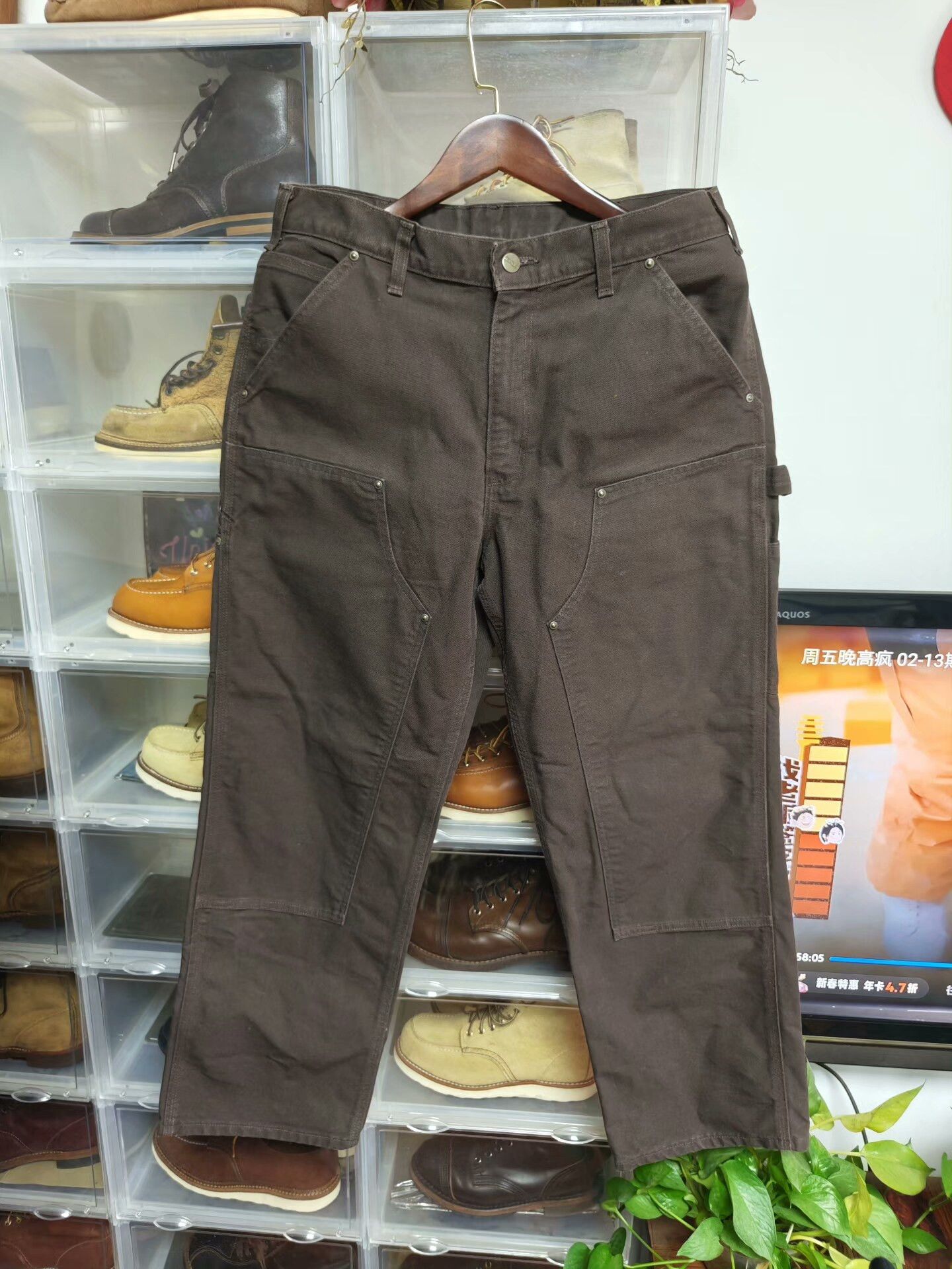 Carhartt Carhartt B136 Double Knee Jeans Size US 33 - 1 Thumbnail