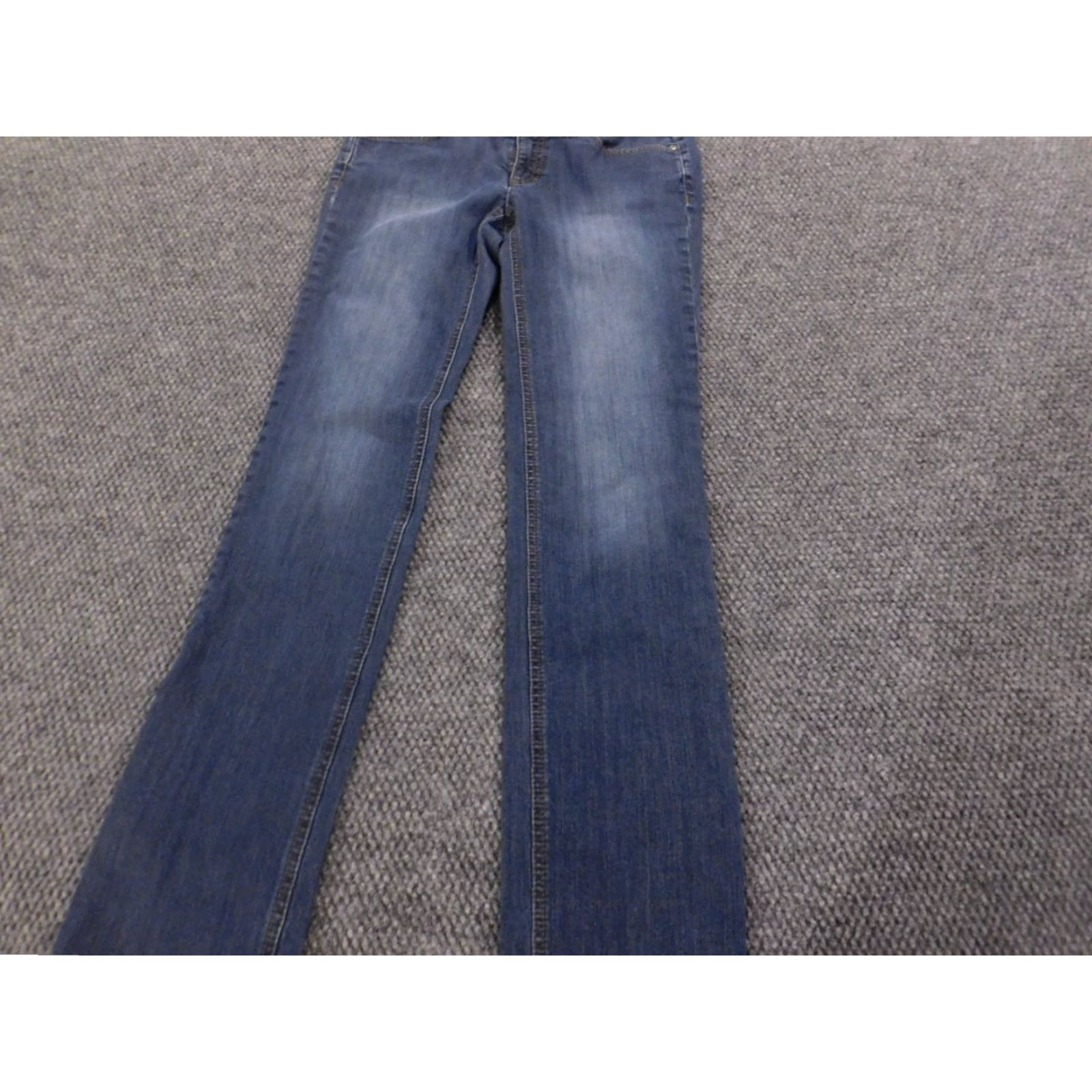 Ann Taylor Ann Taylor Jeans Women 2 Blue Straight Curvy Fit Low on Waist Denim Zip Pockets Stretch Regular 32in Inseam - Designer Size 26" / US 2 / IT 38 - 7 Thumbnail