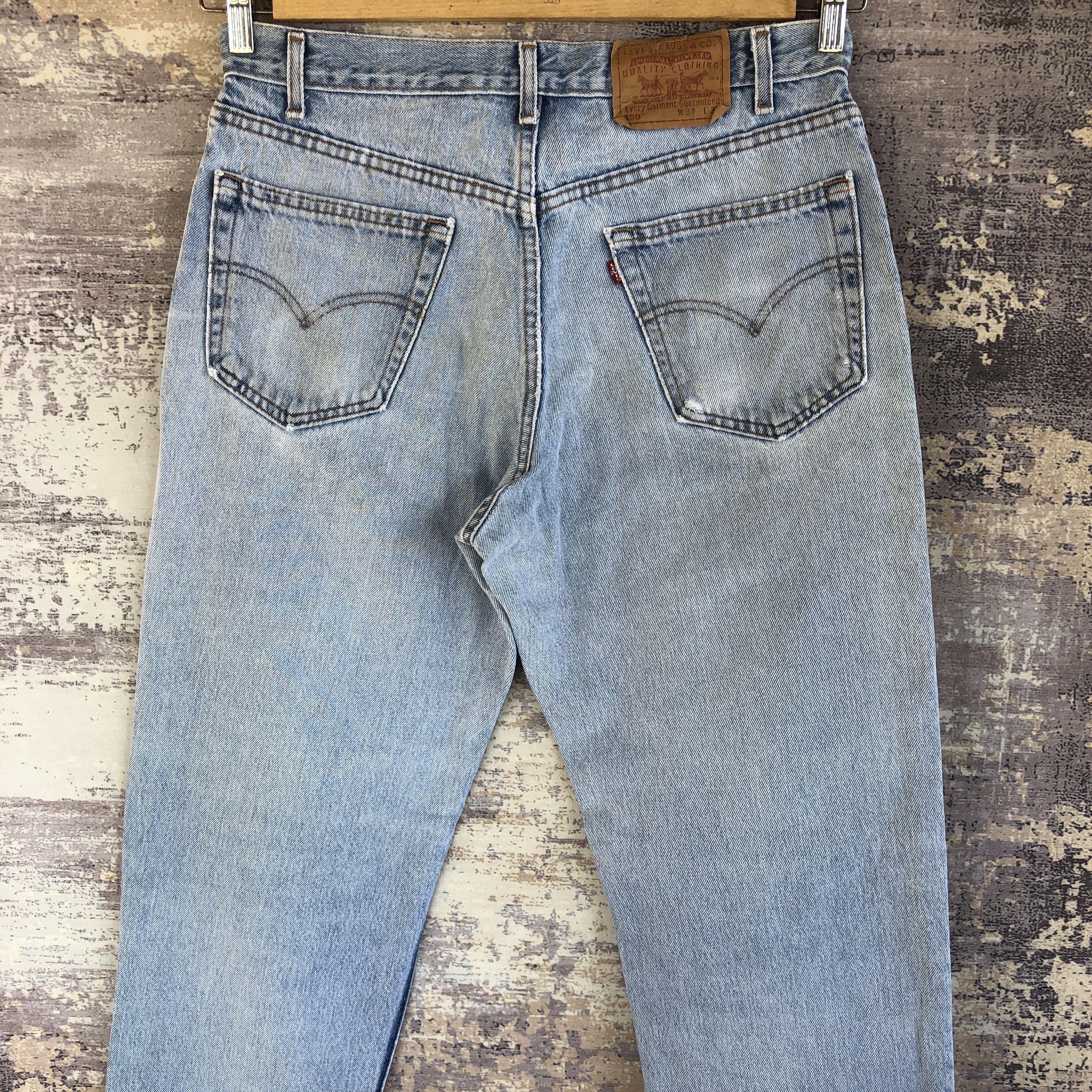Levi's Vintage Levis Sun Faded Jeans Levi's Light Wash Denim Size US 32 / EU 48 - 4 Thumbnail