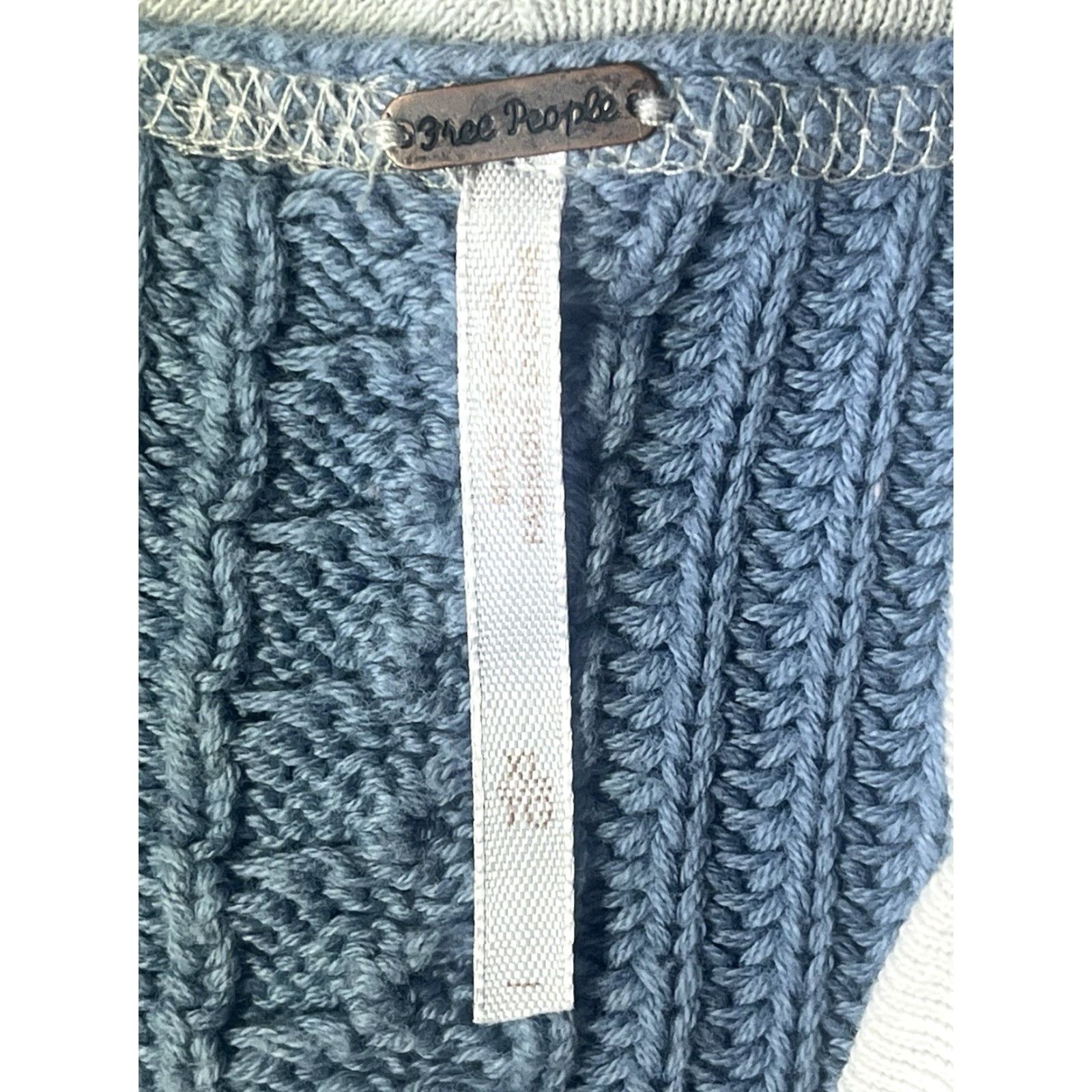 Free People Free People Sweater Women's Multicolor Cotton Knit Mock Neck Long Sleeve XL Pullover Casual Fall Spring Summer Mock Neck Pullover Size XL / US 12-14 / IT 48-50 - 6 Thumbnail