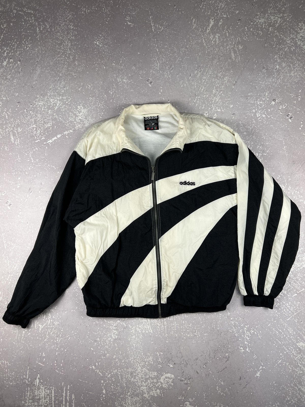 Vintage 90s Adidas Nylon Windbreaker Jacket Mens L Thailand