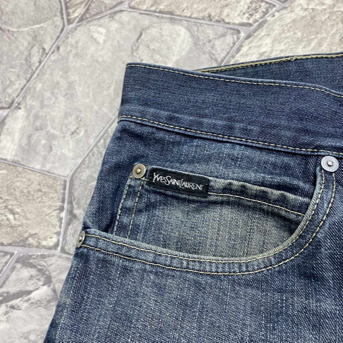 Yves Saint Laurent Vintage YSL Yves Saint Laurent Jeans Big Logo 90s Size US 36 / EU 52 - 12 Thumbnail
