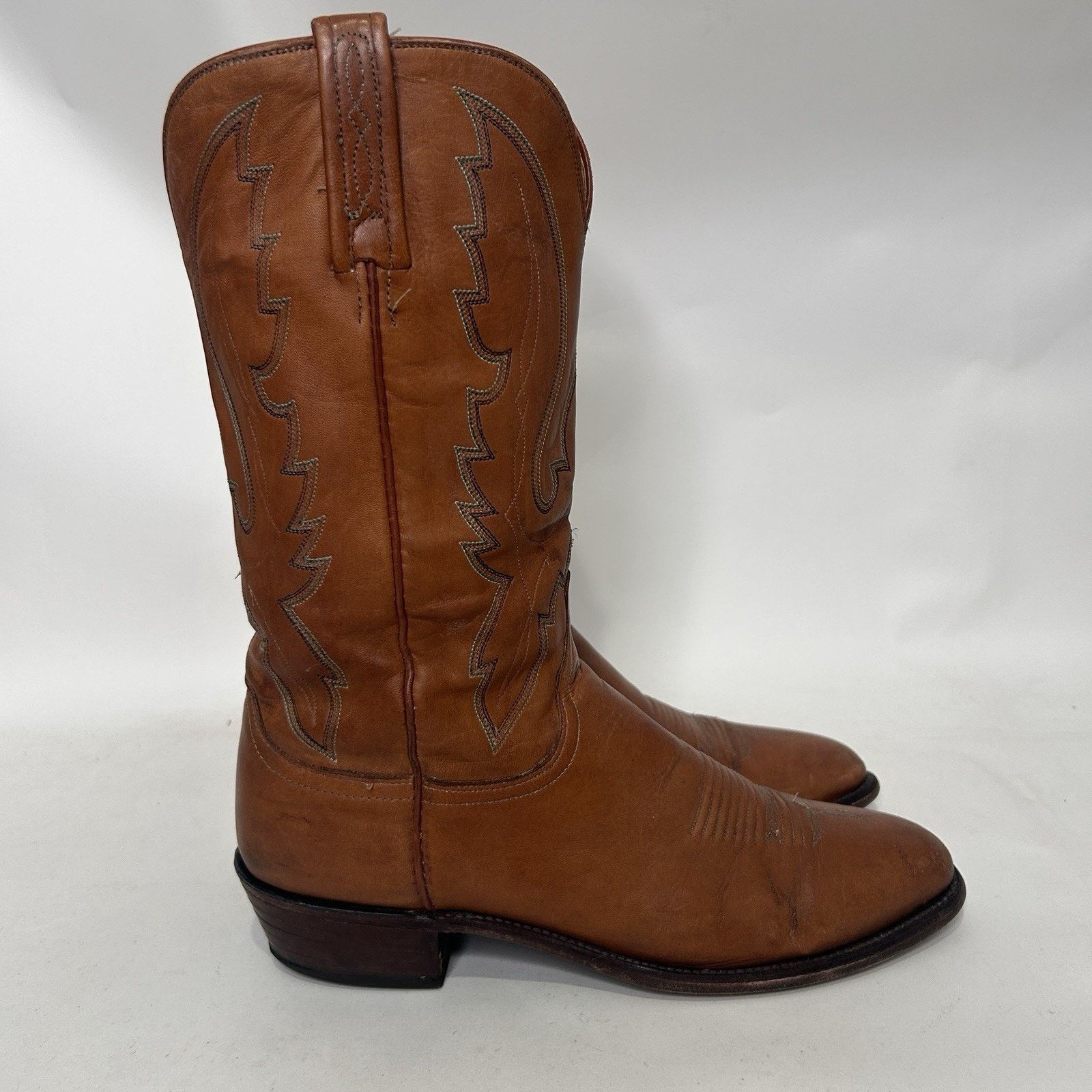 Lucchese Vintage Lucchese 1883 Cowboy Boots Style 1505 Men’s 10.5D Size US 10.5 / EU 43-44 - 4 Thumbnail