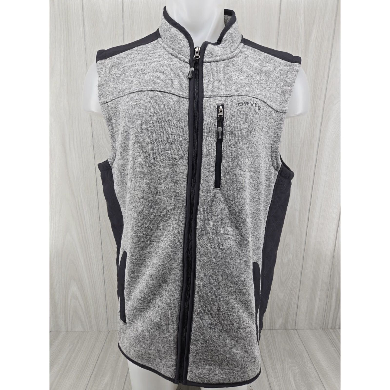 Orvis VINTAGE Orvis Sweater Fleece Vest Jacket Gray Men's XL Size US XL / EU 56 / 4 - 2 Thumbnail