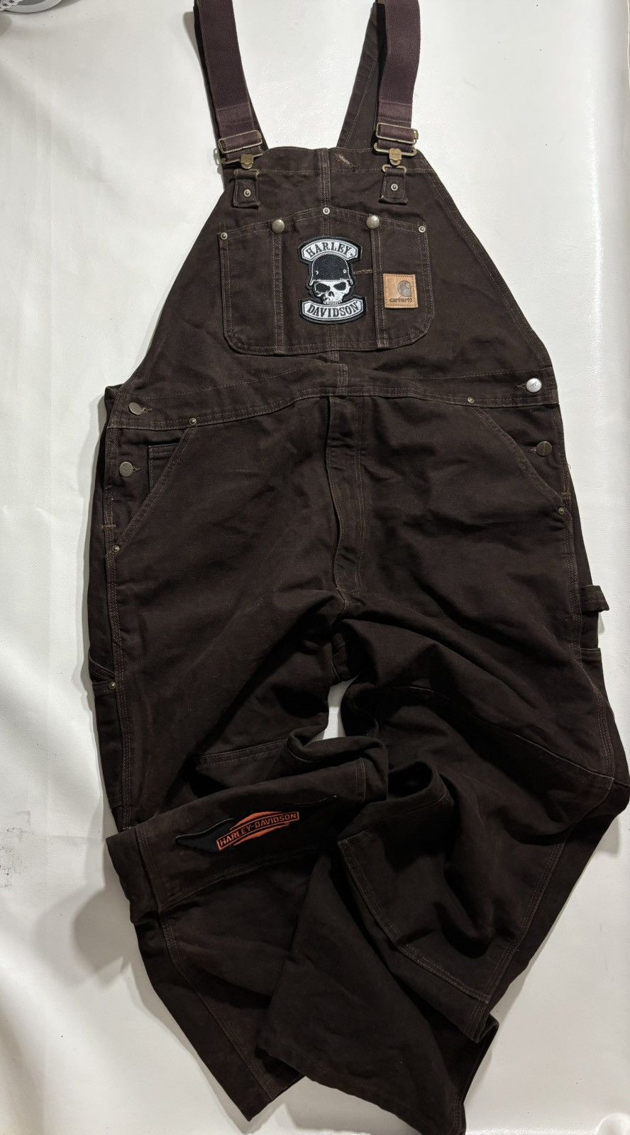 Carhartt Carharrt Overall Jumpsuit Double Knee x Harley Davidson Size US 40 / EU 56 - 3 Thumbnail