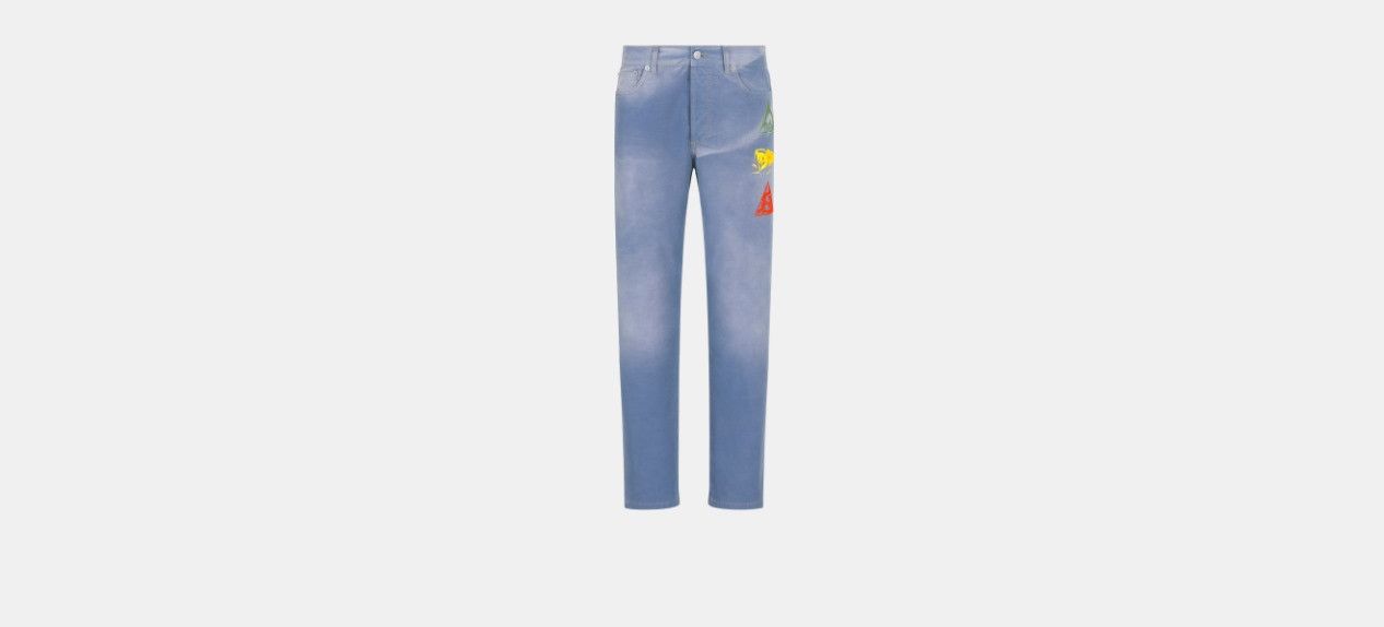 Dior o1w1db10824 Regular Jeans in Light Blue Size US 32 / EU 48 - 1 Thumbnail