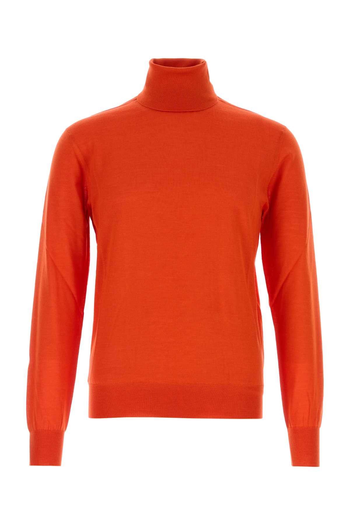 Saint Laurent Paris Orange Cashmere Blend Sweater Size US M / EU 48-50 / 2 - 1 Thumbnail