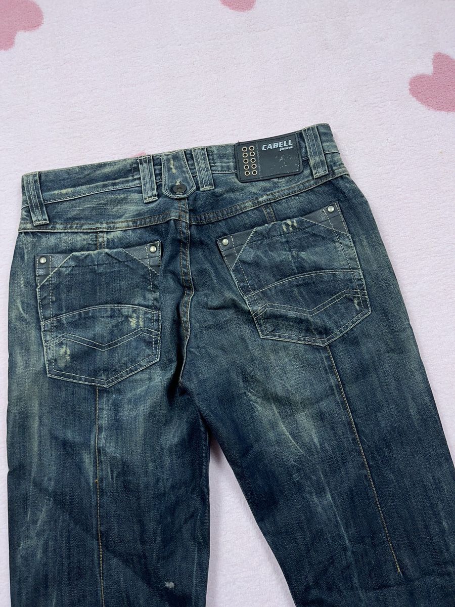 Other ➕ vintage y2k sick fade front stitch avant garde jeans Size US 32 / EU 48 - 5 Thumbnail