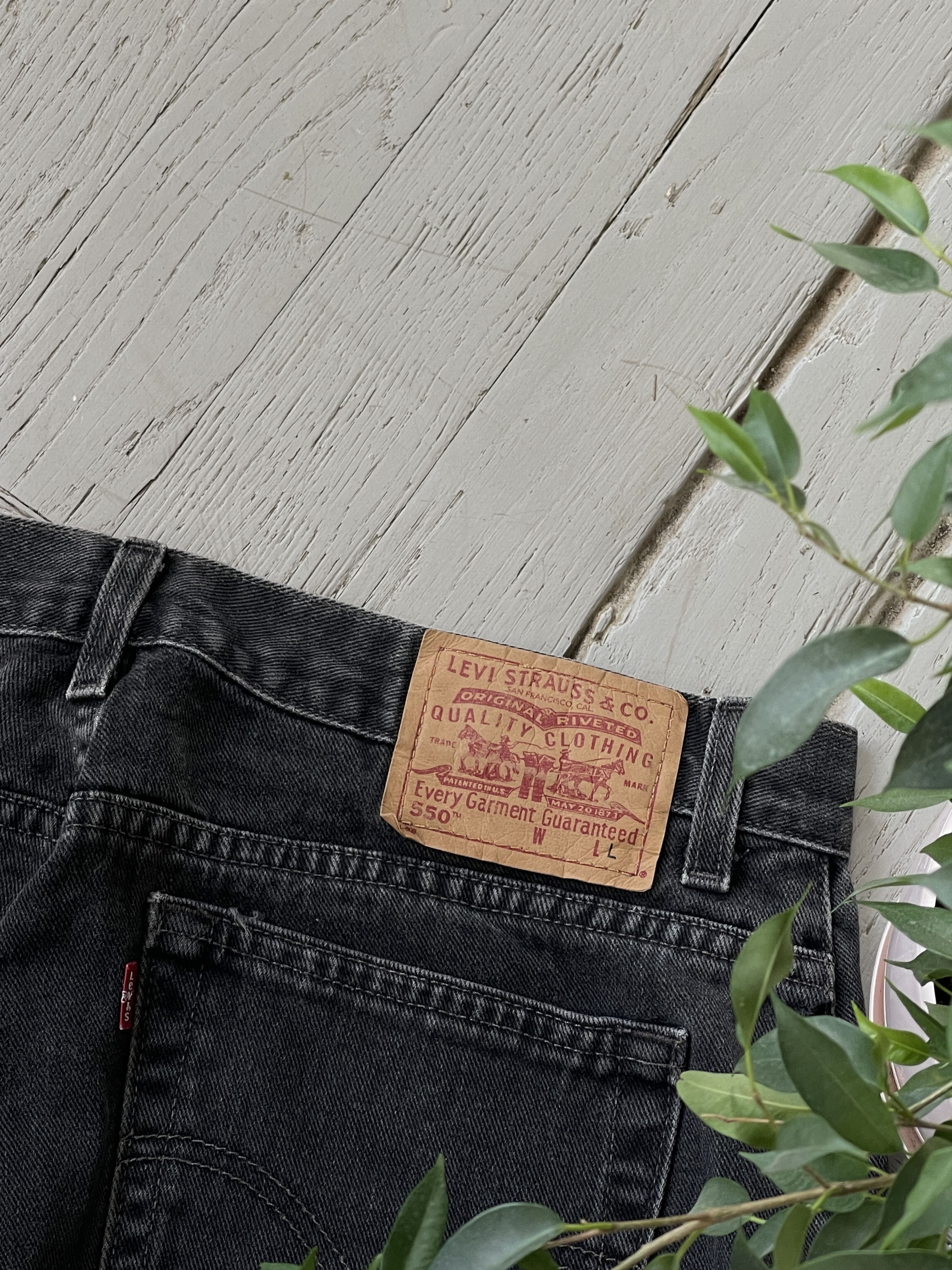 Levi's × Vintage Vintage 90s Levi's 550 Ash Gray Denim Jeans Size US 34 / EU 50 - 3 Thumbnail