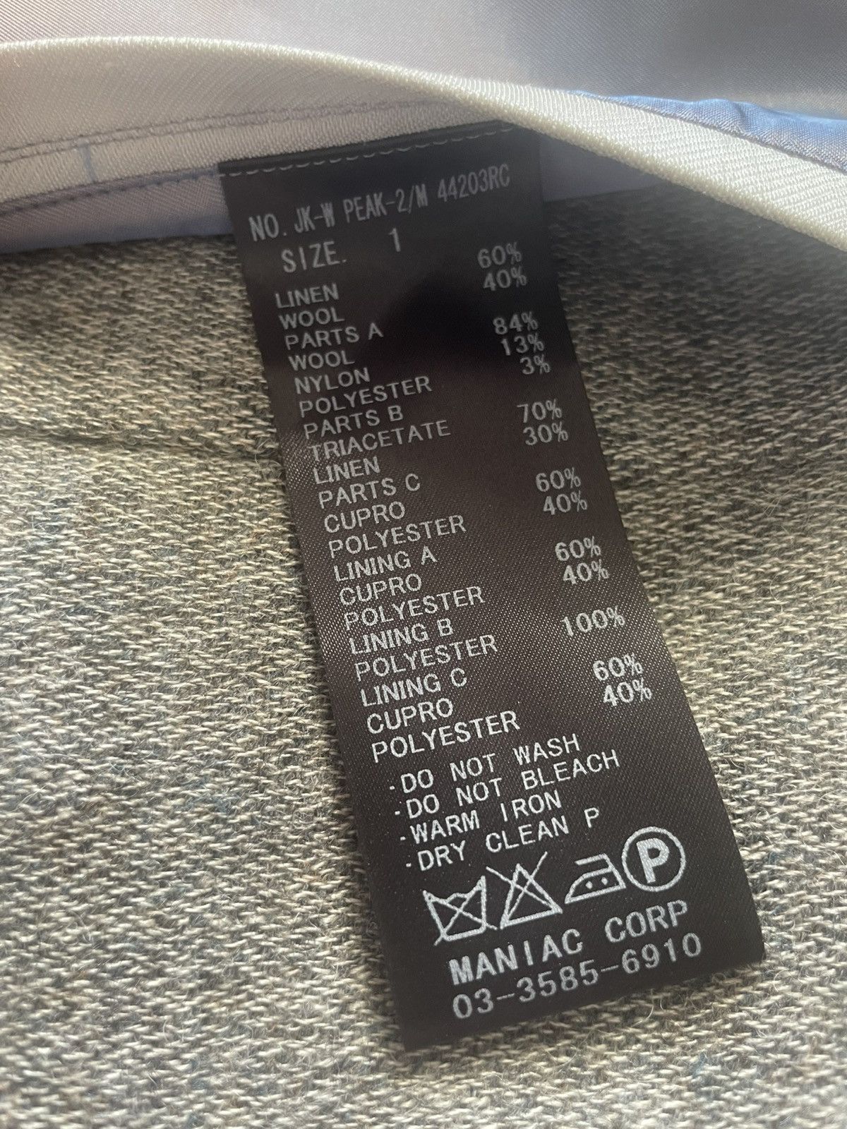 If Six Was Nine If Six Was Nine Wool Tailored Asymmetrical Blazer Size 38R - 17 Thumbnail
