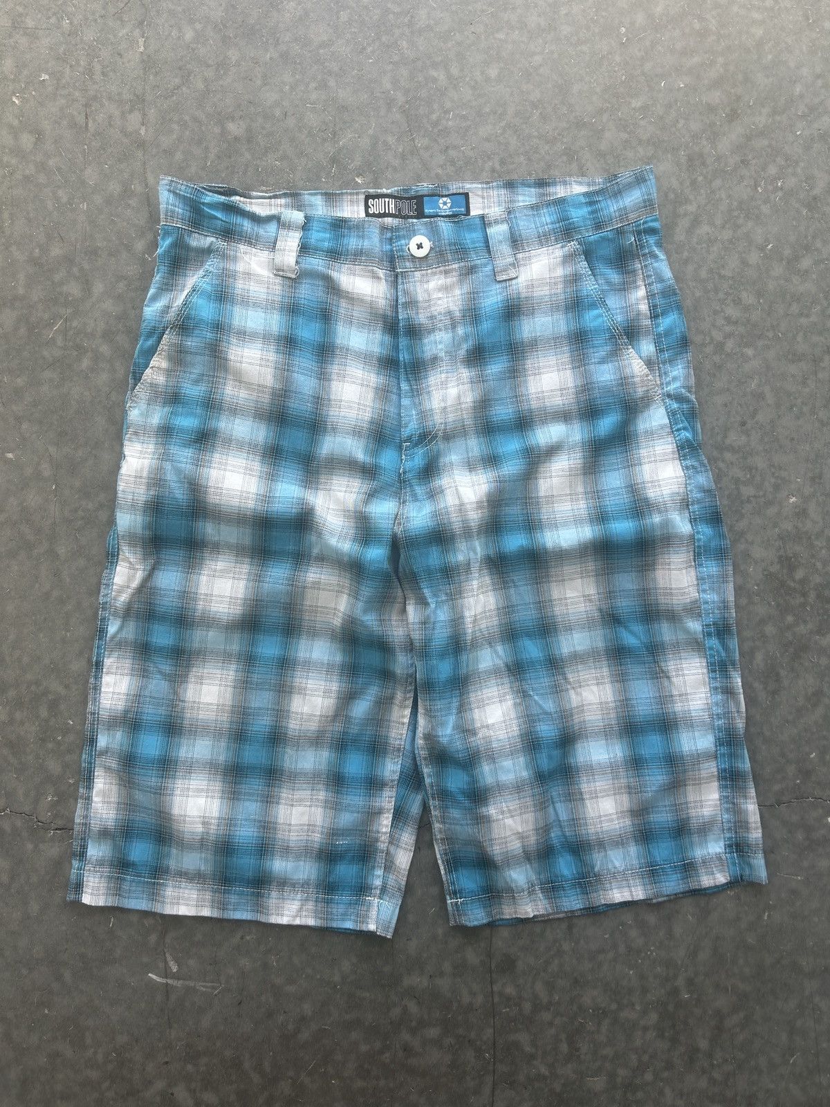 Southpole Streetwear Vintage Vintage Y2K Southpole Plaid Baggy Shorts Grailed