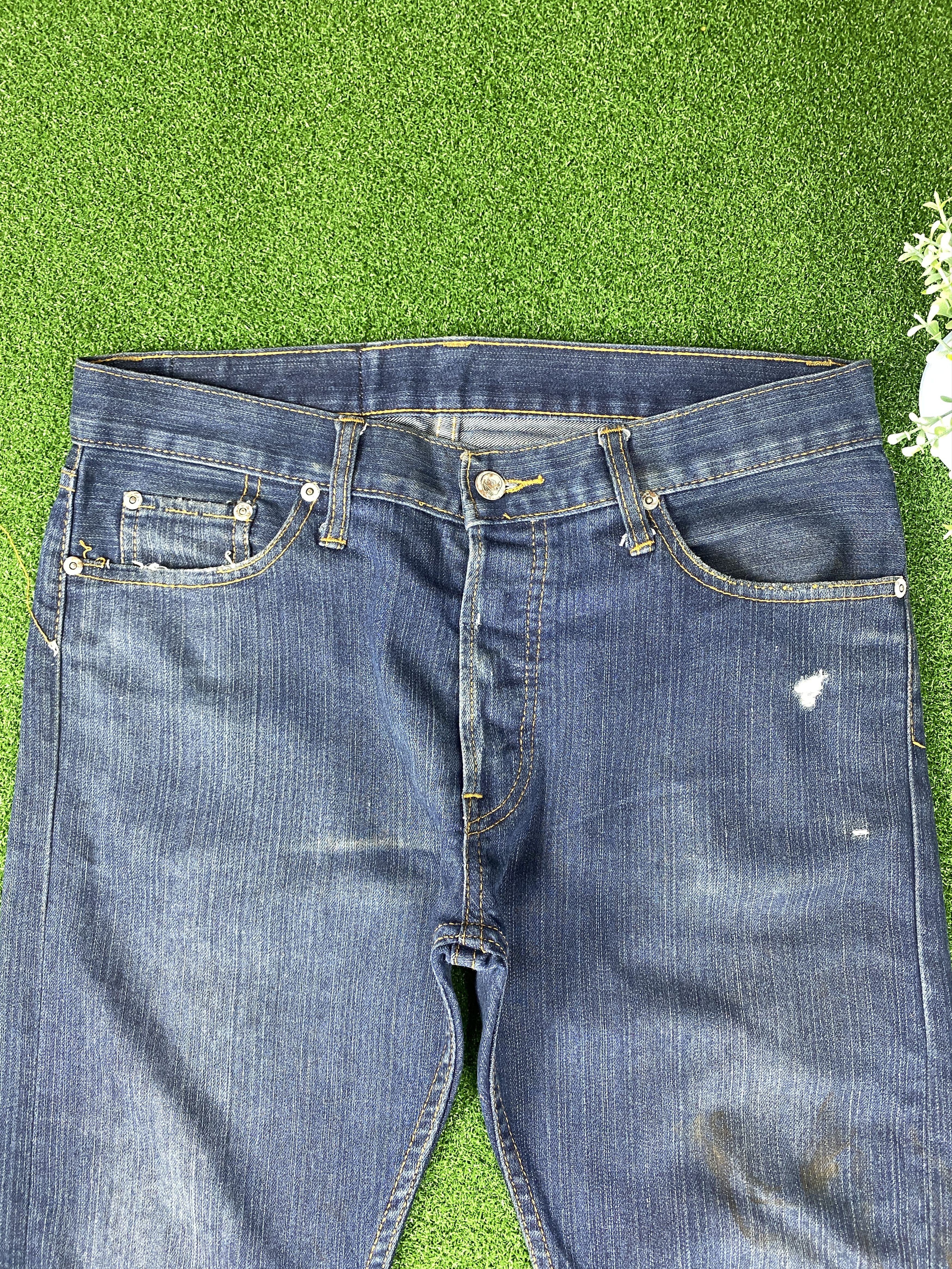 Cheap Monday Vintage Cheap Monday Distressed Blue Jeans Size US 34 / EU 50 - 2 Thumbnail