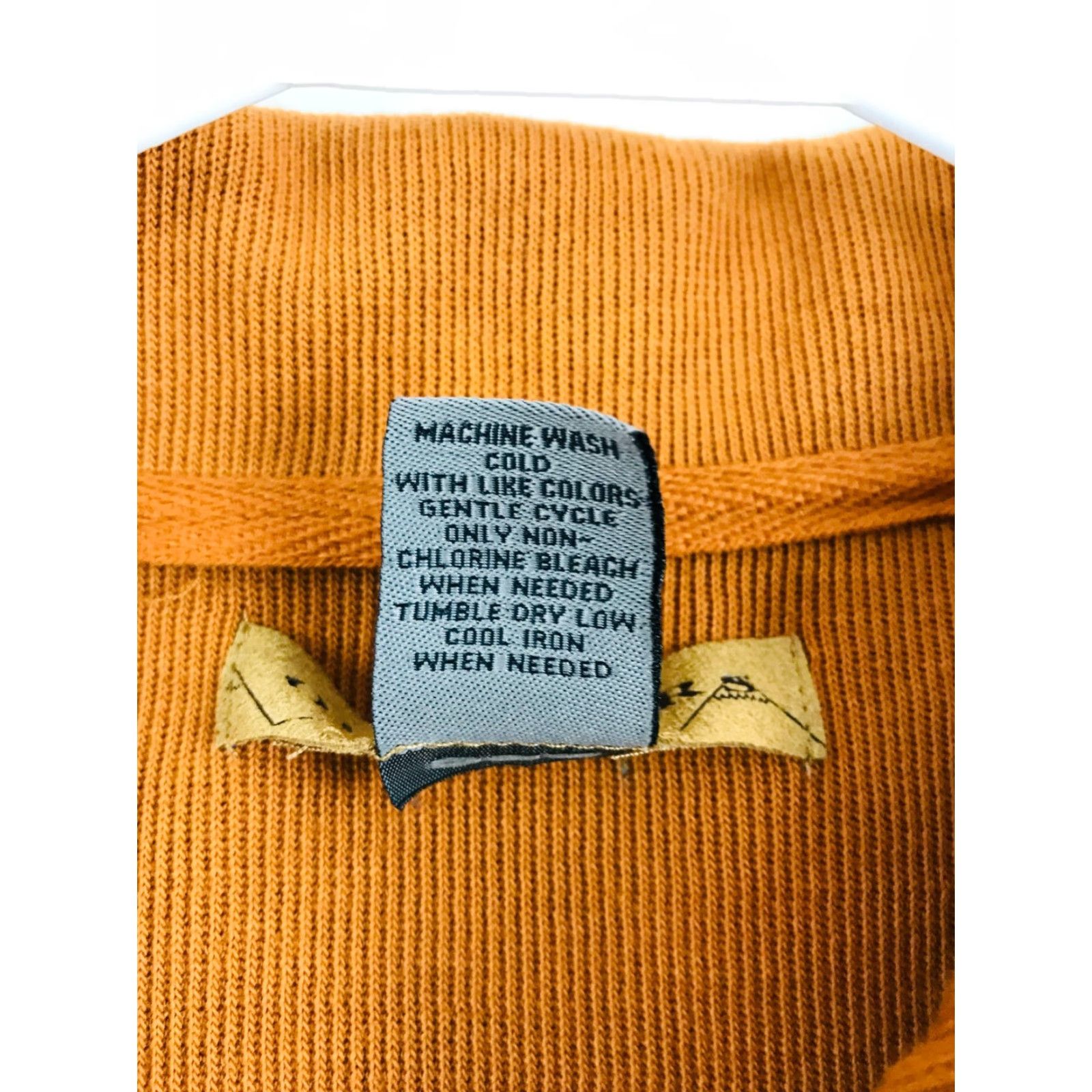 Vintage R&R OUTDOORS Sweatshirt Men Large Orange Pullover 1/4 Zip Up Elbow Pads Shirt Size US L / EU 52-54 / 3 - 8 Thumbnail
