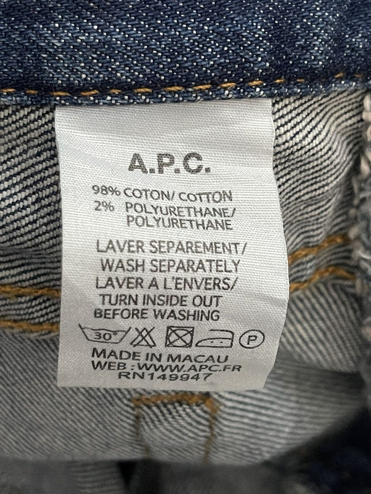 A.P.C. A.P.C Petit New Standard Denim Jeans Size US 29 - 6 Thumbnail