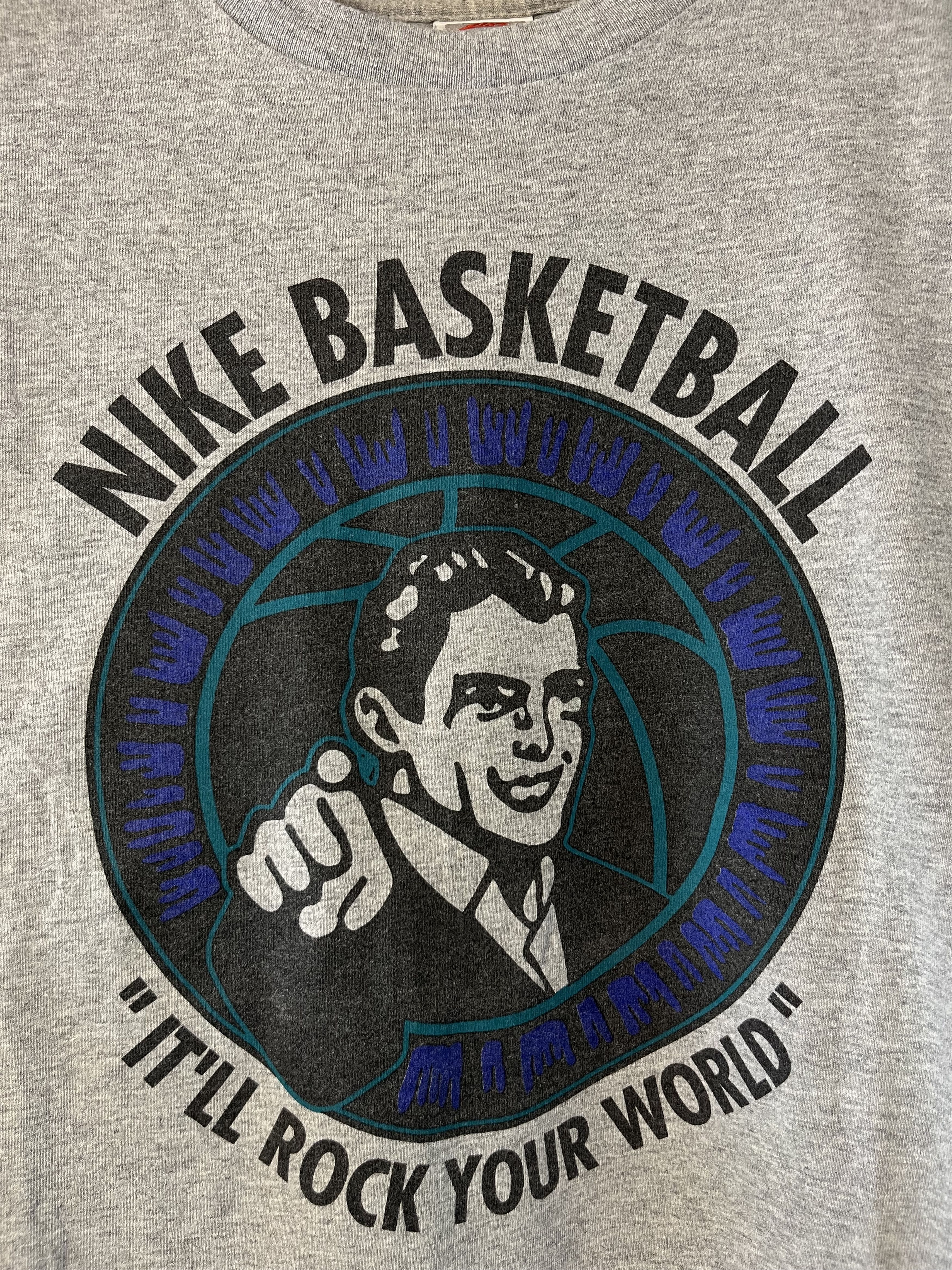 Nike 90s Nike Basketball Monster Jam Rare "IT'LL ROCK YOUR WORLD" Size US XL / EU 56 / 4 - 3 Thumbnail