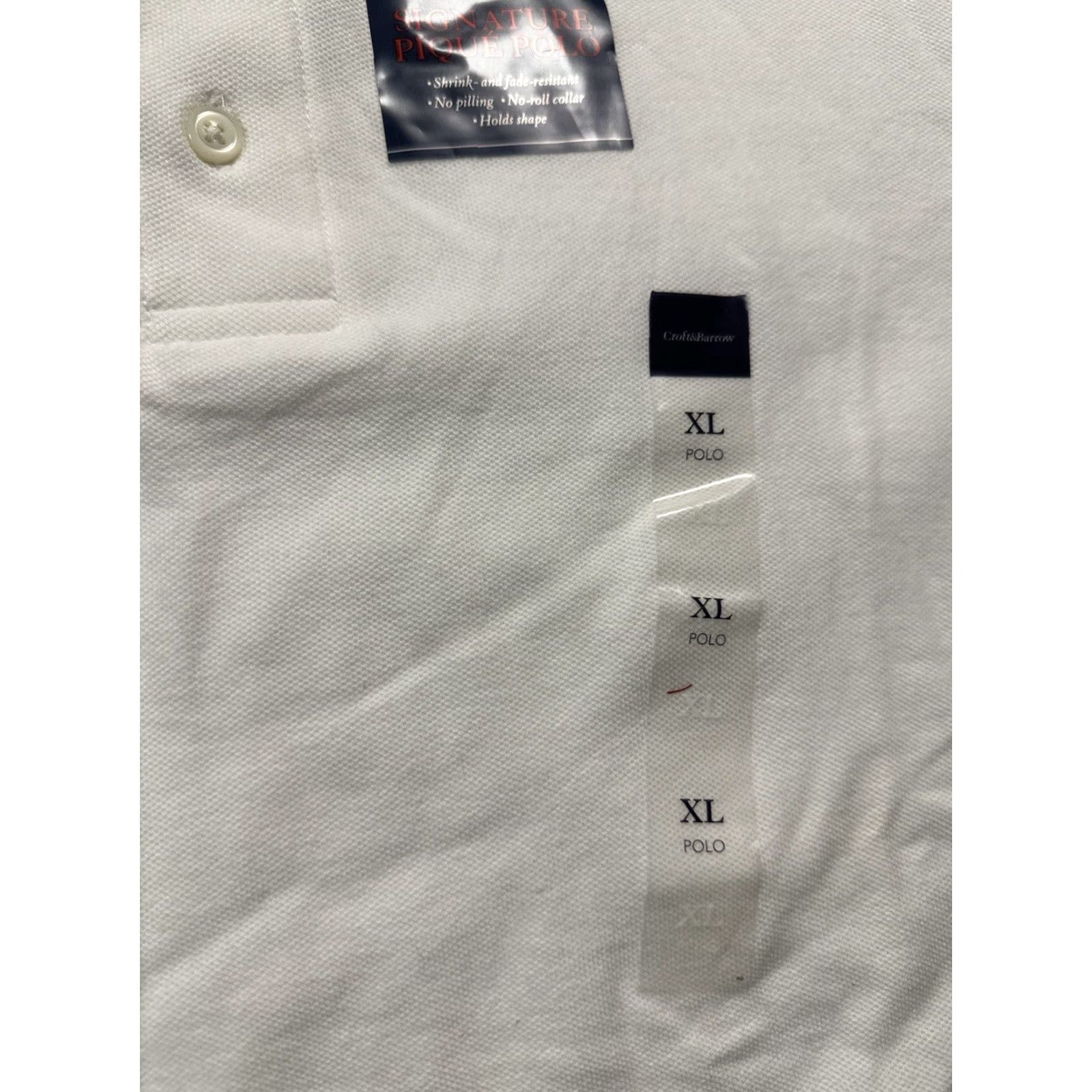 Vintage Craft & Borrow NWT Polo Shirt Mens XL White Size US XL / EU 56 / 4 - 6 Thumbnail