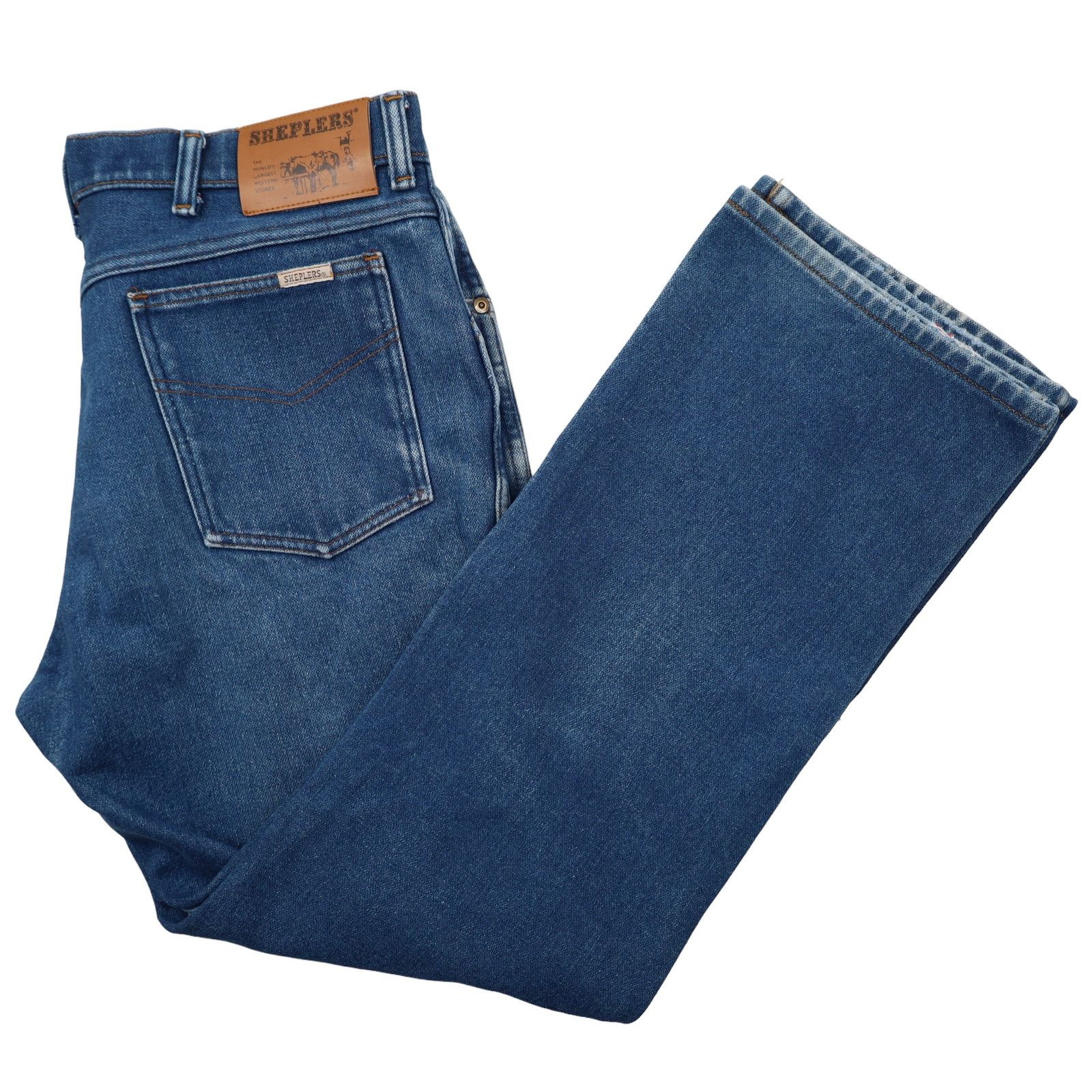 Vintage Vintage Sheplers Flannel Lined Denim Jeans Size US 34 / EU 50 - 9 Thumbnail
