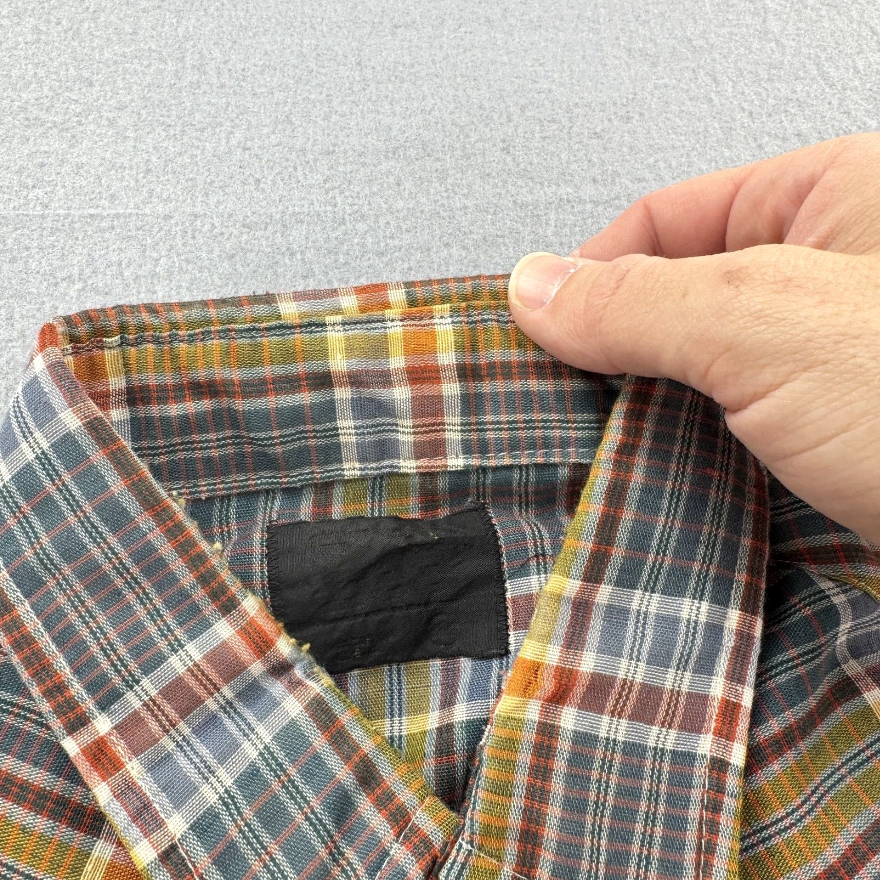 Lee VINTAGE Lee Shirt Mens Medium Plaid Western Button Cowboy Long Sleeve 70s 80s Size US M / EU 48-50 / 2 - 6 Thumbnail