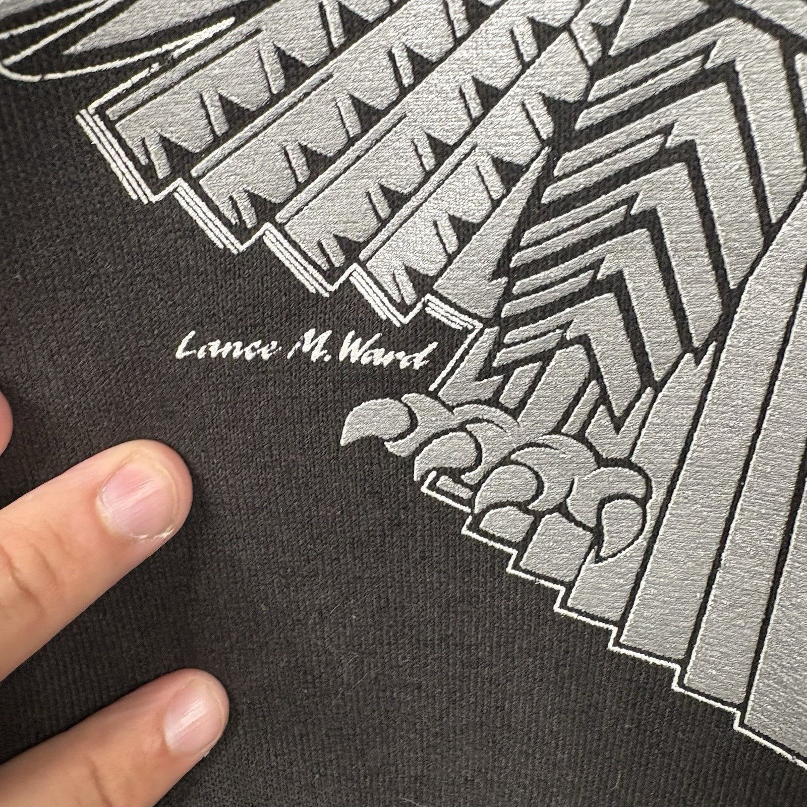 Harley Davidson 80’s Harley Davidson 3D Emblem Silver Eagle Black Crewneck L Size US L / EU 52-54 / 3 - 4 Thumbnail