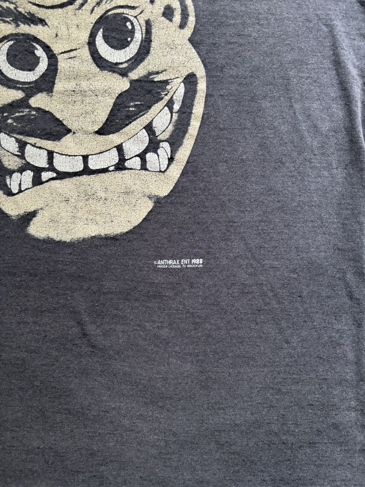 Vintage 1988 Anthrax "Not Man" Tee, Brockum License, Single Stitch Size US S / EU 44-46 / 1 - 2 Thumbnail