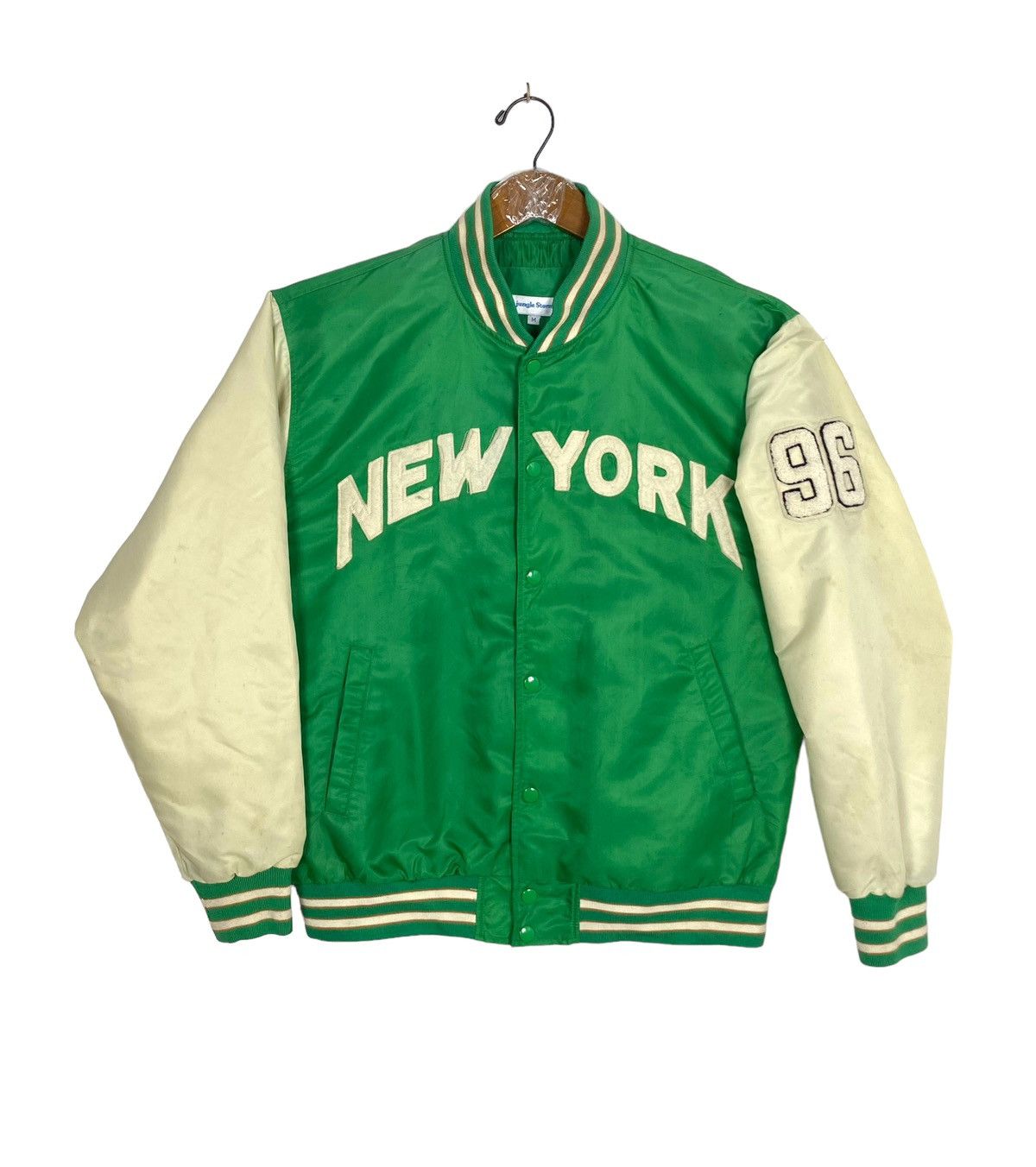 Japanese Brand Rare‼️ Jungle Storm New York 96 Bomber Jacket Spellout Size US M / EU 48-50 / 2 - 1 Thumbnail