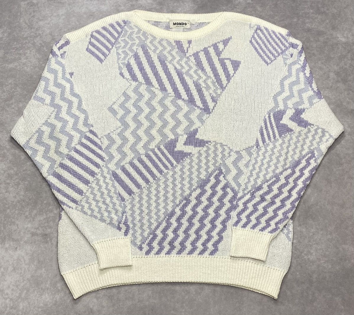 Vintage 90’s Vintage Mondo Knit Sweater Size US L / EU 52-54 / 3 - 1 Thumbnail