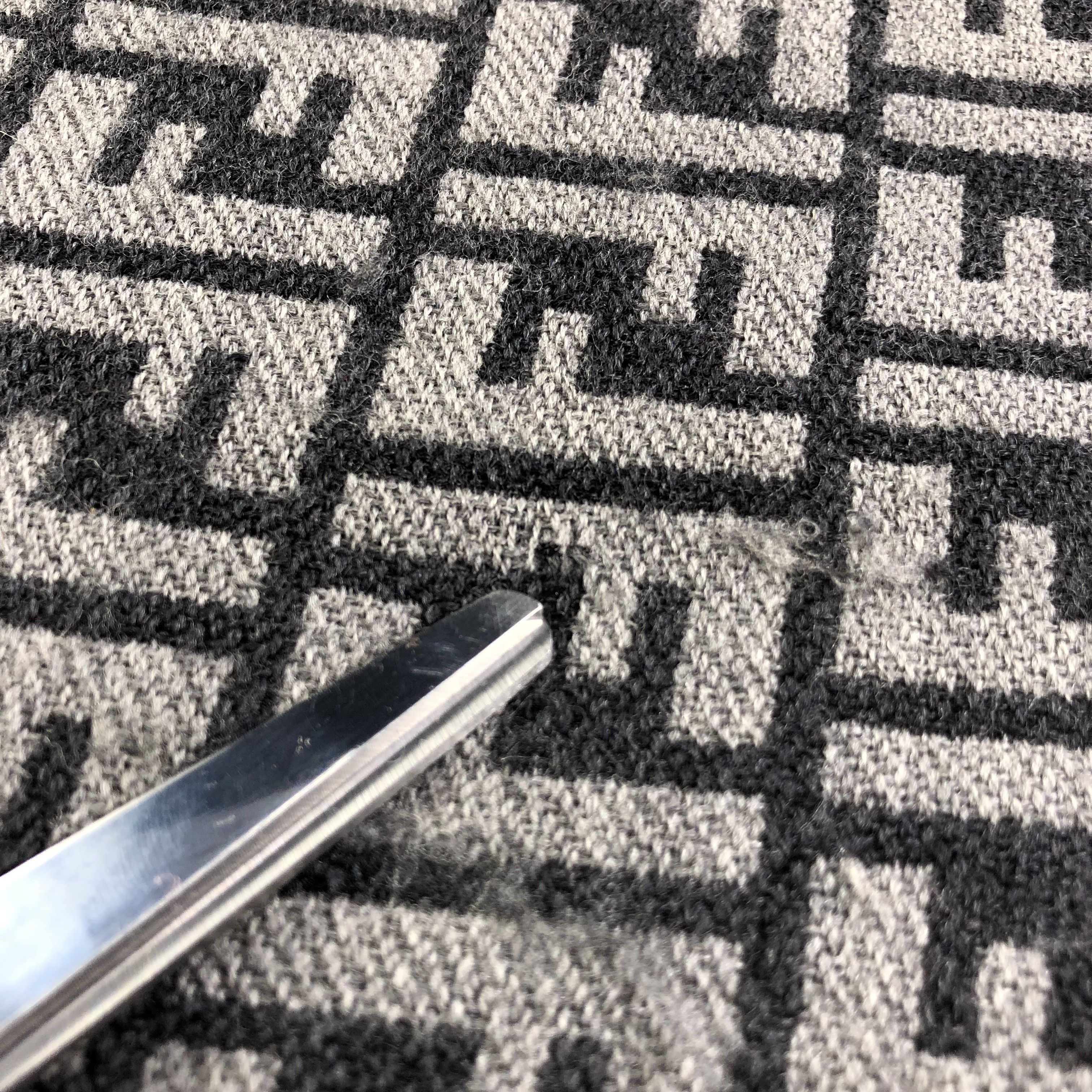 Fendi Fendi Monogram FF Full Print Black Wool Scarf Muffler V1283 Size ONE SIZE - 5 Thumbnail