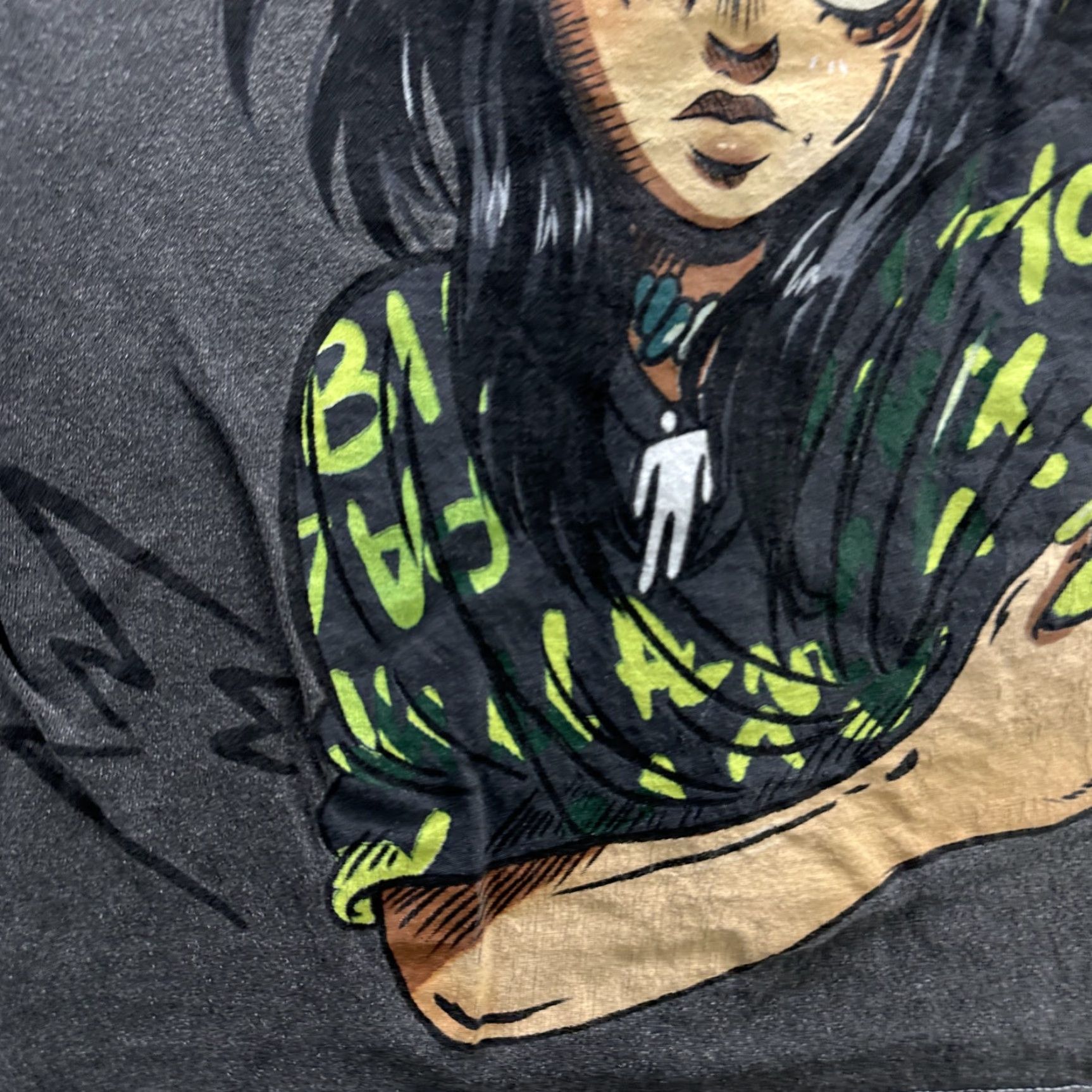 Vintage VINTAGE Billie Eilish Shirt Graphic Anime Black Short Sleeve Mens Small "When We All Fall Asleep" Size US S / EU 44-46 / 1 - 5 Thumbnail
