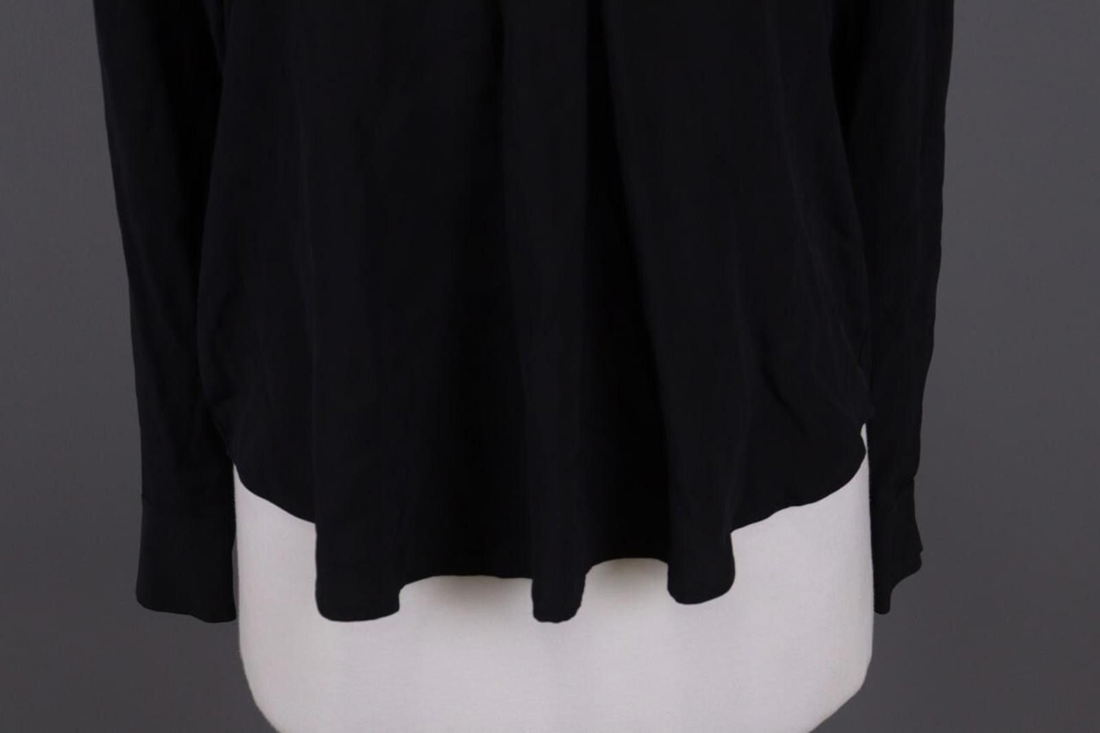 Diane von Furstenberg Ladies Diane von Furstenberg Black V-Neck Top Blouse Size XS Size XS / US 0-2 / IT 36-38 - 3 Thumbnail